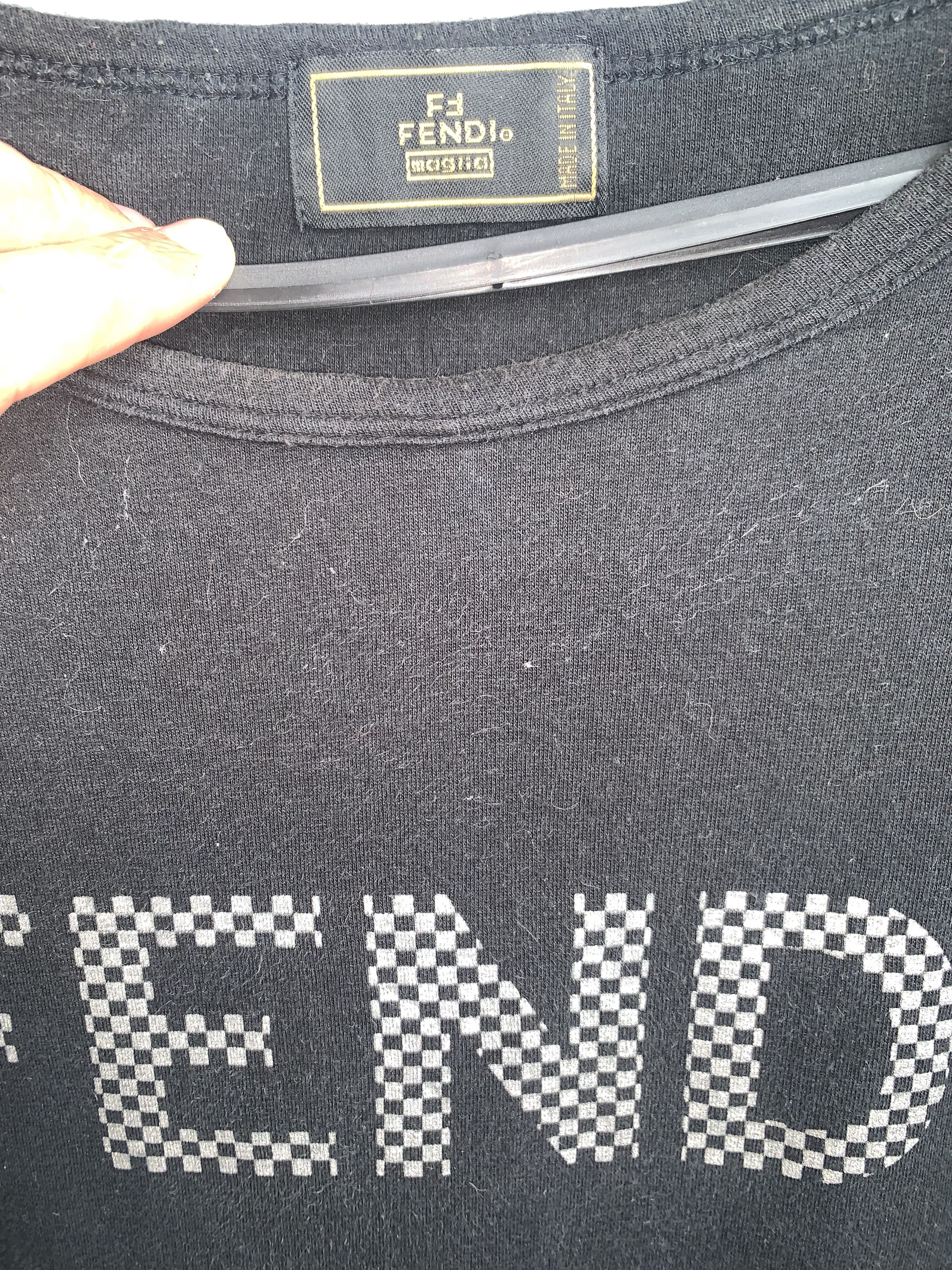 Vintage Vintage Fendi Spellout Long Sleeve Tee Size S / US 4 / IT 40 - 6 Thumbnail