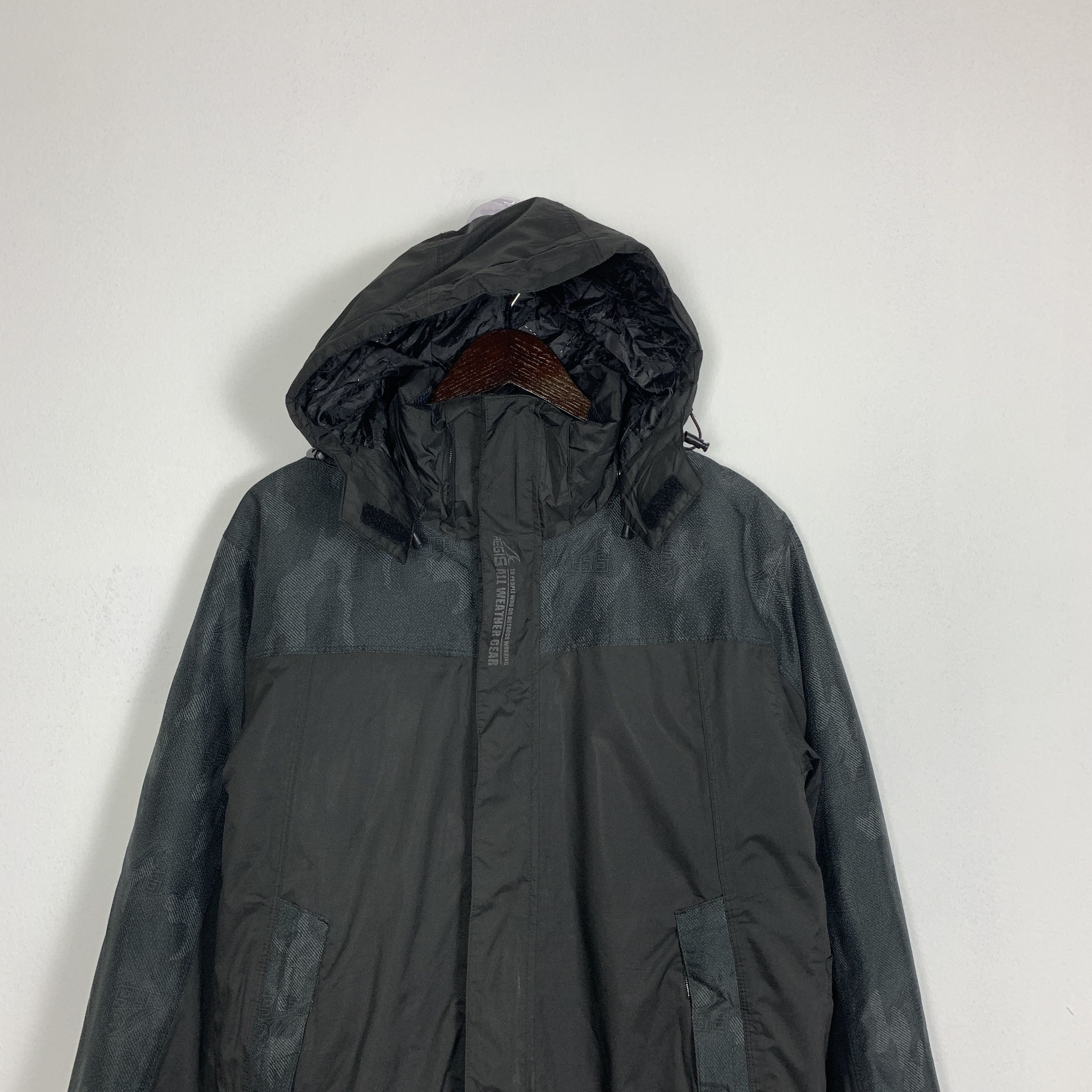 Japanese Brand AEGIS Camo Hoodie Quilted Lining Jacket J0833 Size US M / EU 48-50 / 2 - 2 Thumbnail