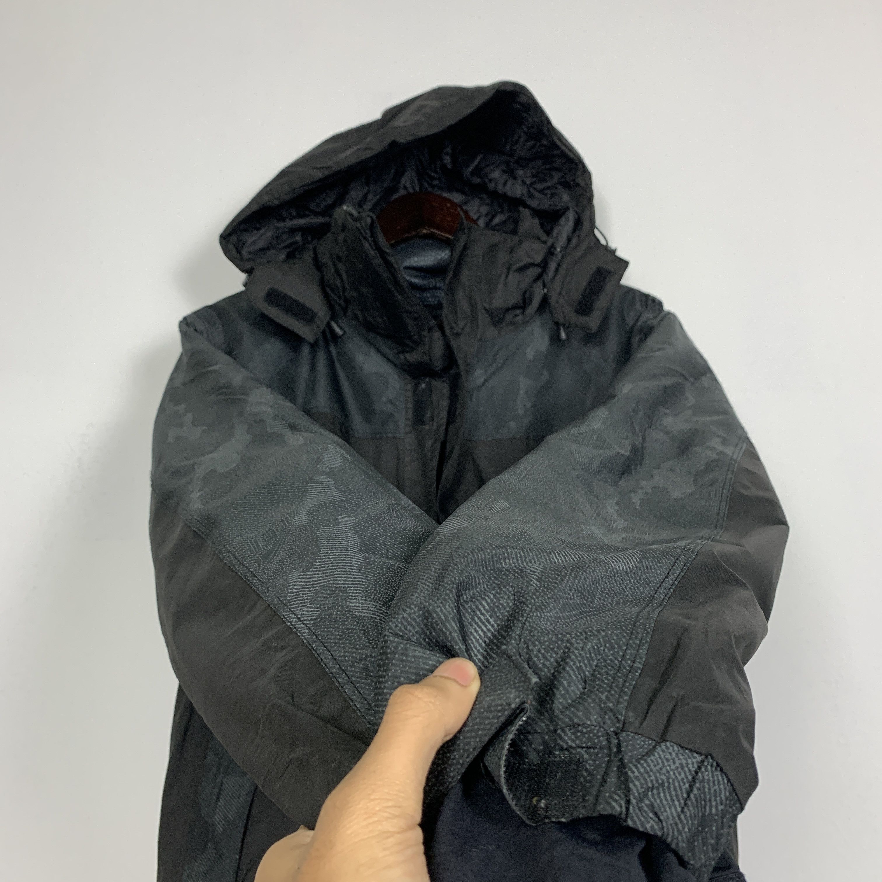Japanese Brand AEGIS Camo Hoodie Quilted Lining Jacket J0833 Size US M / EU 48-50 / 2 - 6 Thumbnail
