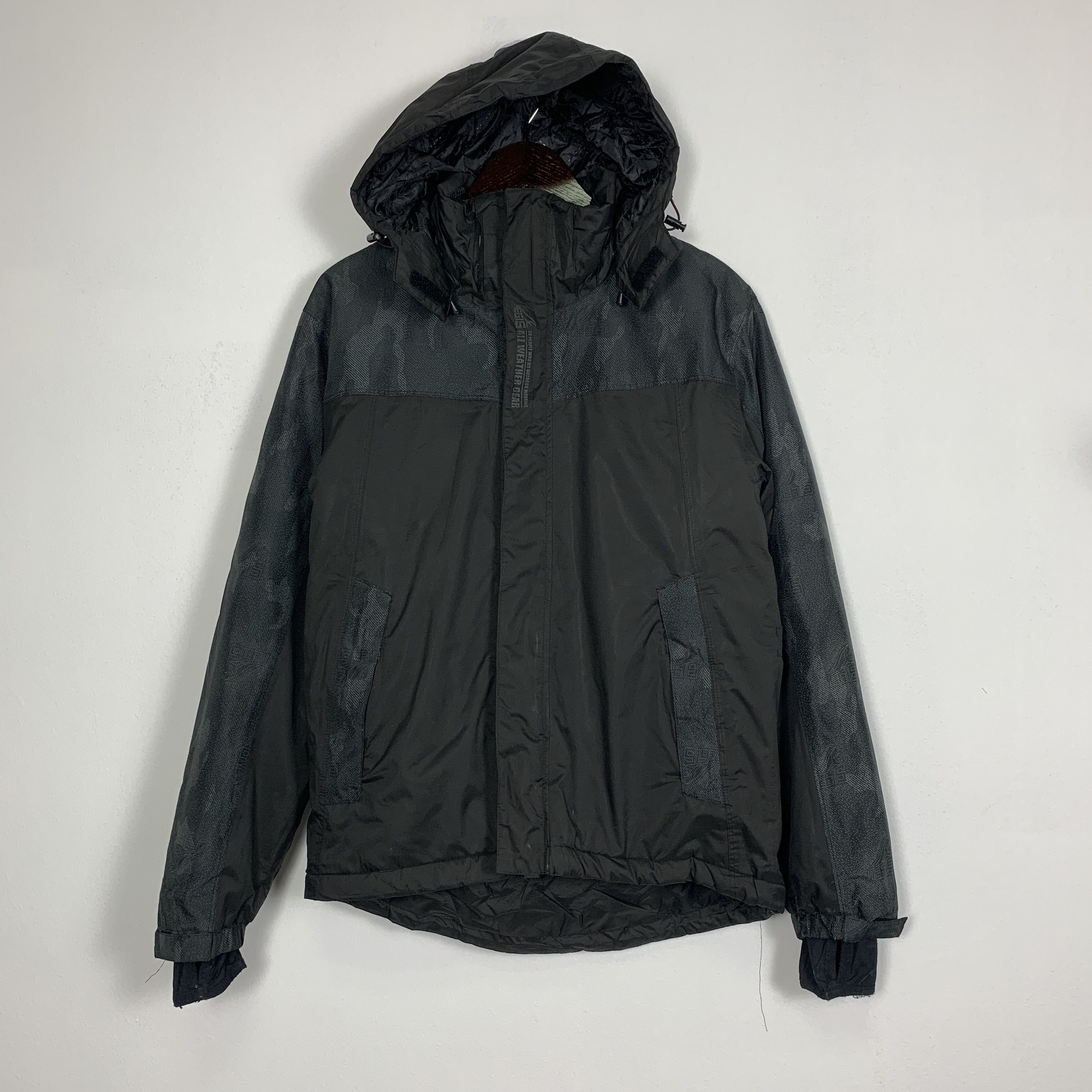 Japanese Brand AEGIS Camo Hoodie Quilted Lining Jacket J0833 Size US M / EU 48-50 / 2 - 1 Thumbnail