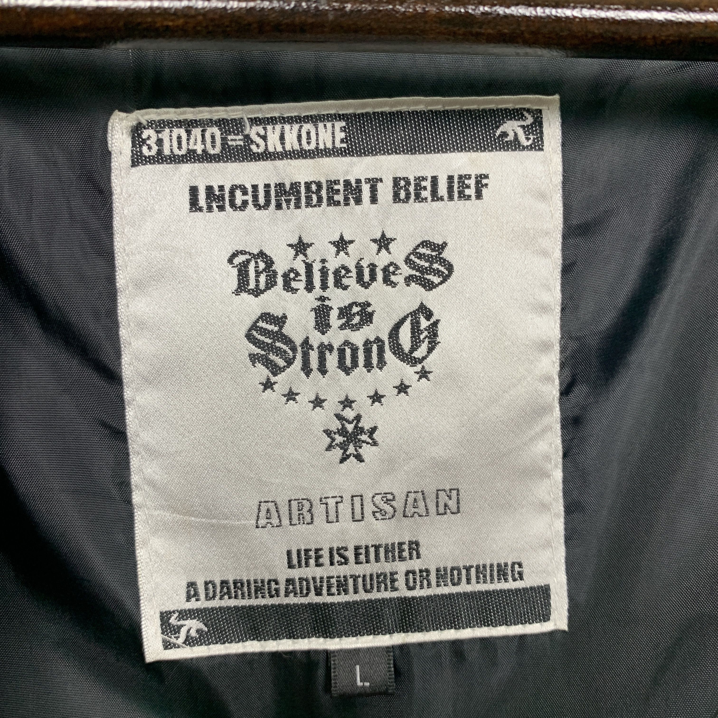 Japanese Brand Vintage BELIEVE IS STRONG Multi Pocket Jacket J0835 Size US L / EU 52-54 / 3 - 10 Thumbnail