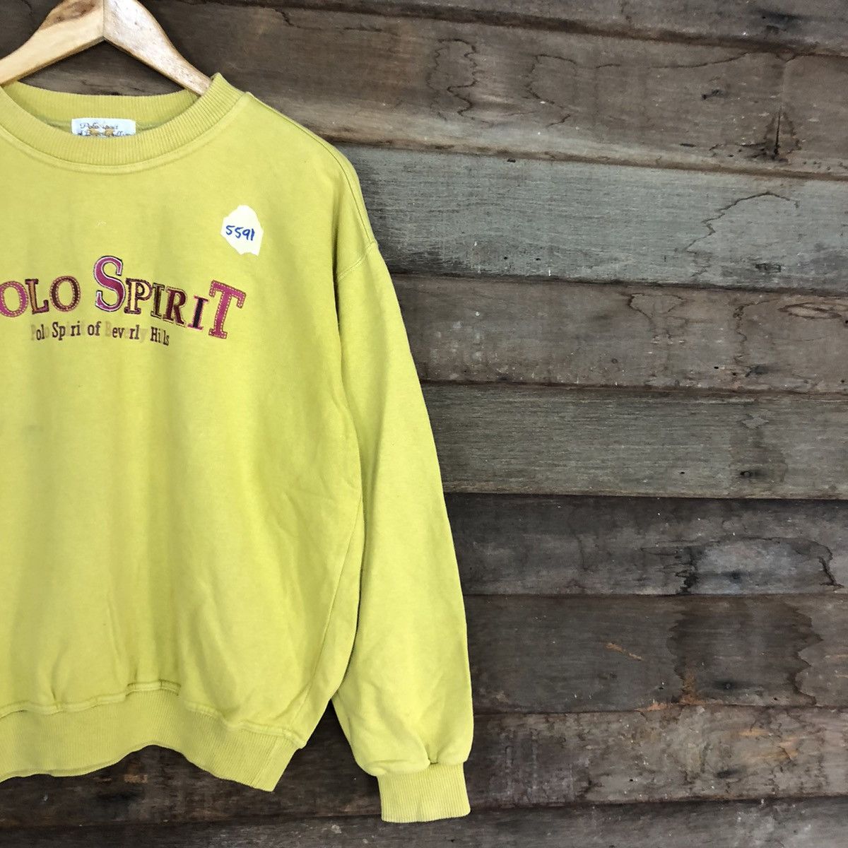 Beverly Hills Polo Club × Vintage Polo Spirit Beverly Hills Yellow Sweatshirt #5591 Size US M / EU 48-50 / 2 - 5 Thumbnail