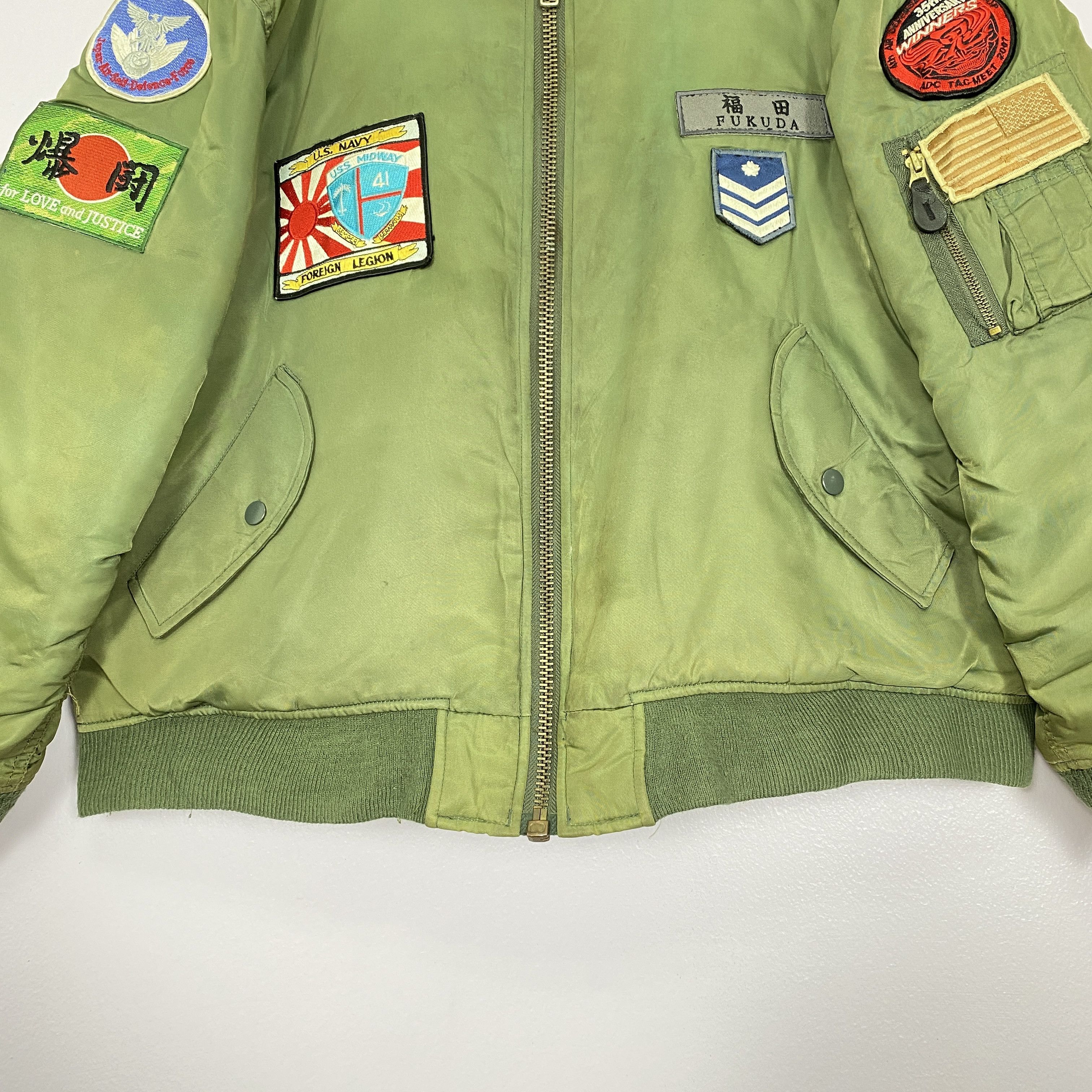 Vintage Vintage BAD BOY Patches Camp Lining Bombers Jacket J0243 Size US M / EU 48-50 / 2 - 7 Thumbnail