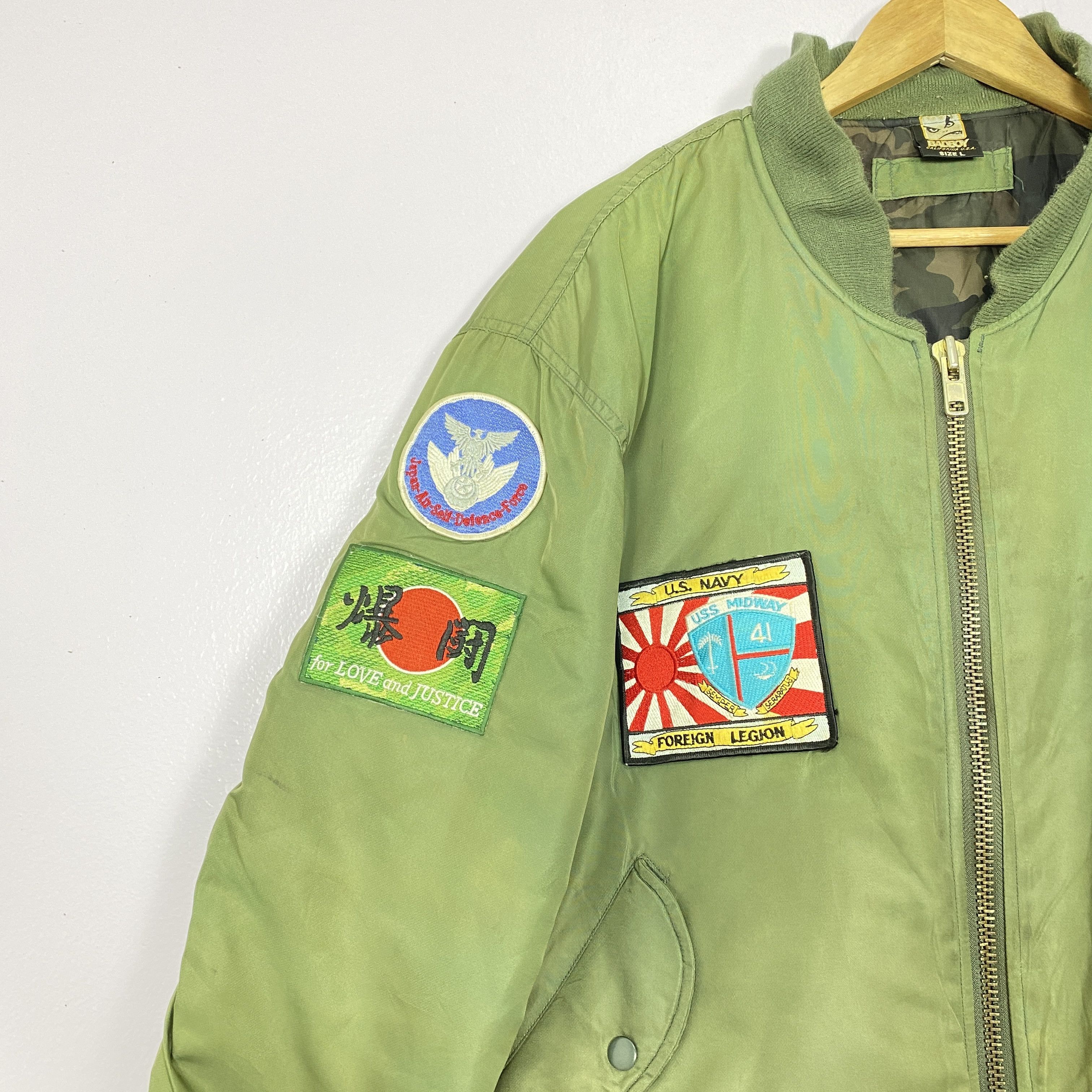 Vintage Vintage BAD BOY Patches Camp Lining Bombers Jacket J0243 Size US M / EU 48-50 / 2 - 5 Thumbnail