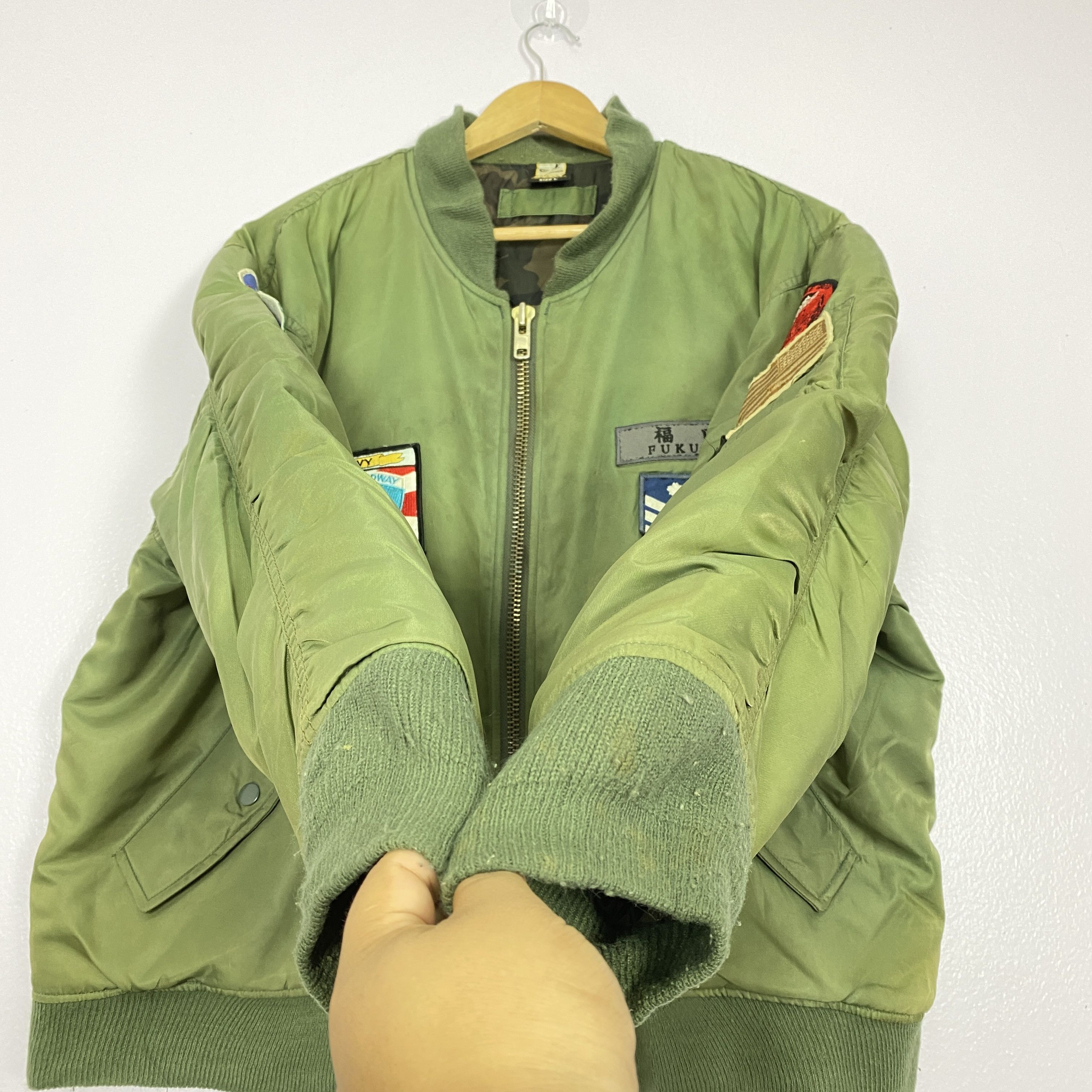 Vintage Vintage BAD BOY Patches Camp Lining Bombers Jacket J0243 Size US M / EU 48-50 / 2 - 10 Thumbnail
