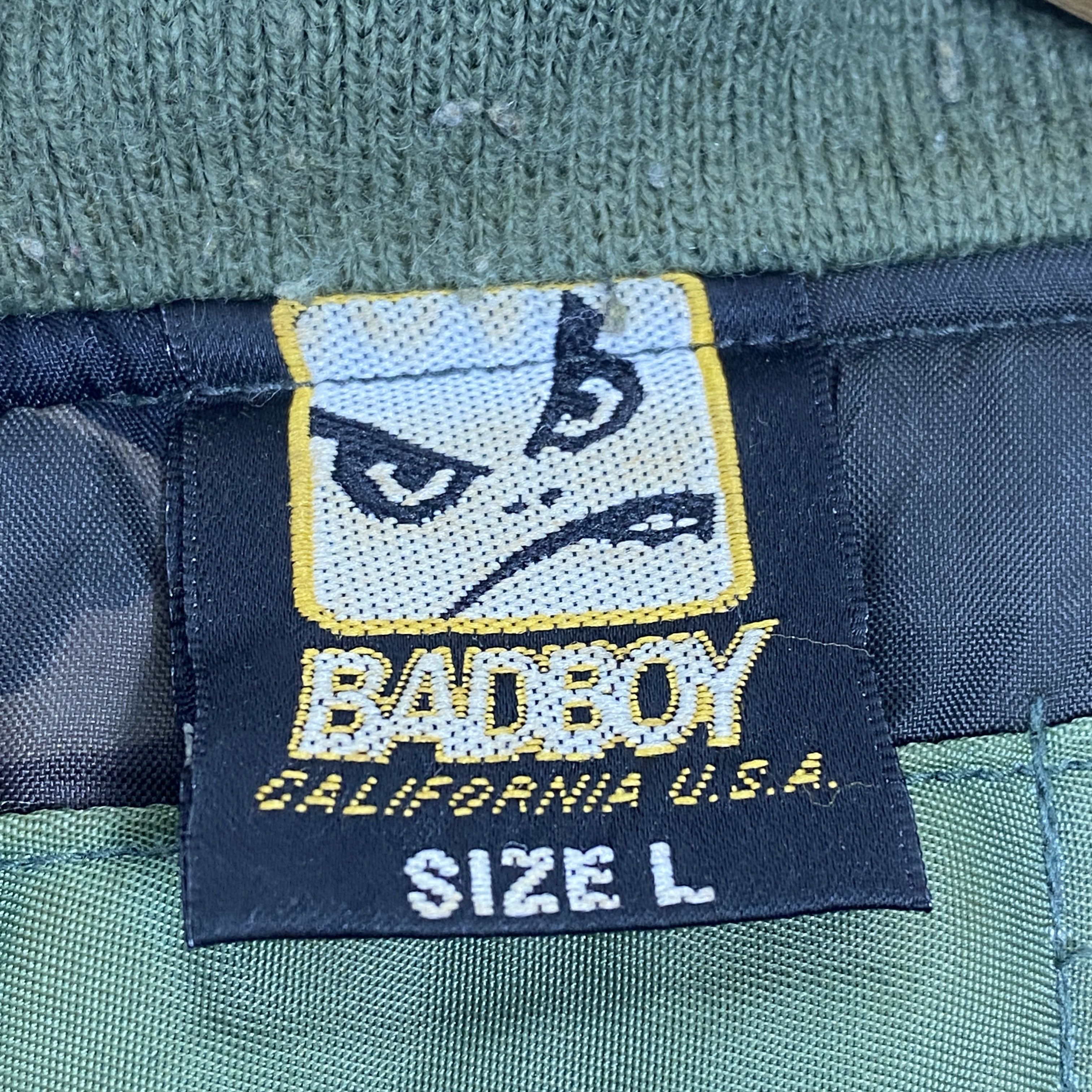 Vintage Vintage BAD BOY Patches Camp Lining Bombers Jacket J0243 Size US M / EU 48-50 / 2 - 12 Thumbnail