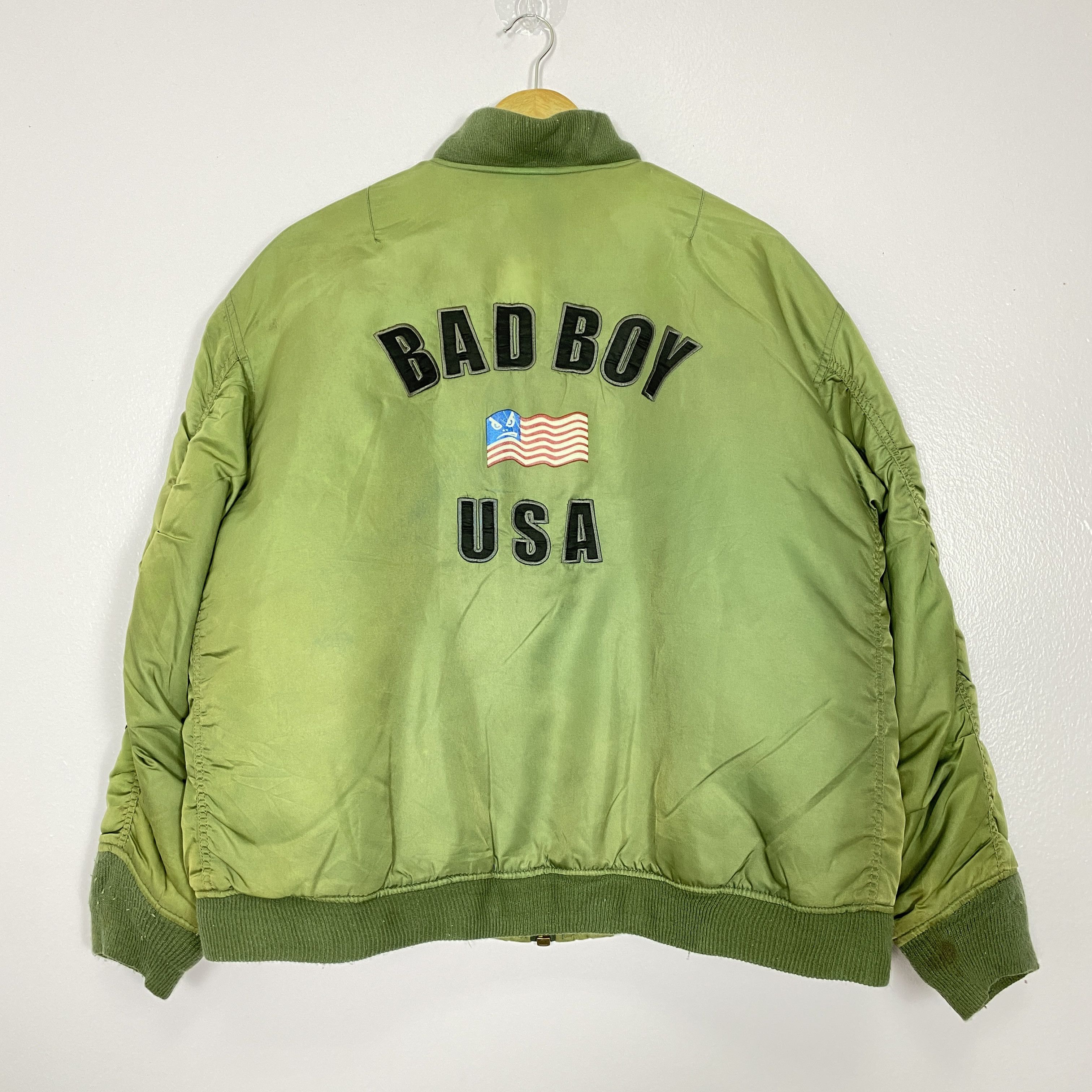 Vintage Vintage BAD BOY Patches Camp Lining Bombers Jacket J0243 Size US M / EU 48-50 / 2 - 2 Thumbnail