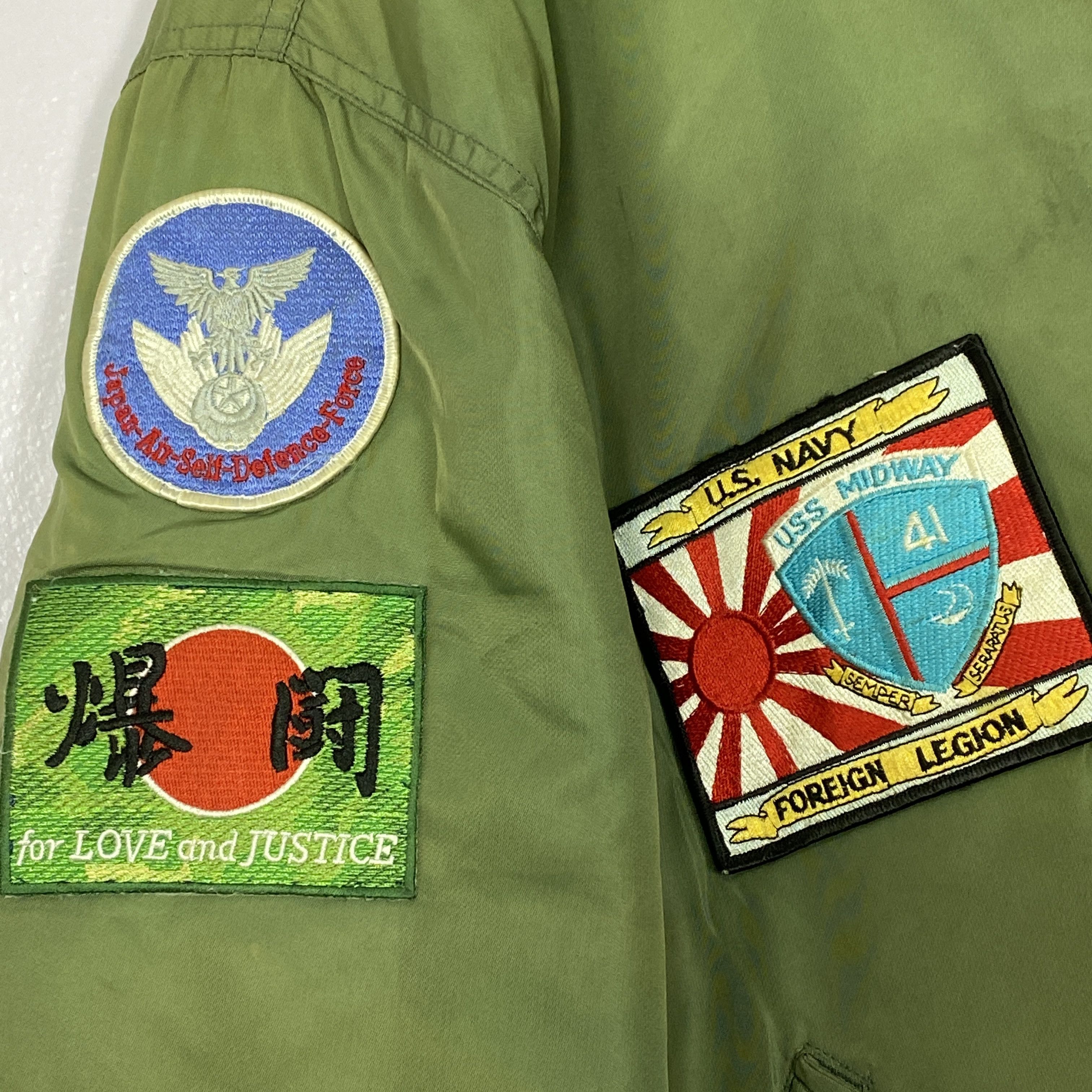 Vintage Vintage BAD BOY Patches Camp Lining Bombers Jacket J0243 Size US M / EU 48-50 / 2 - 9 Thumbnail