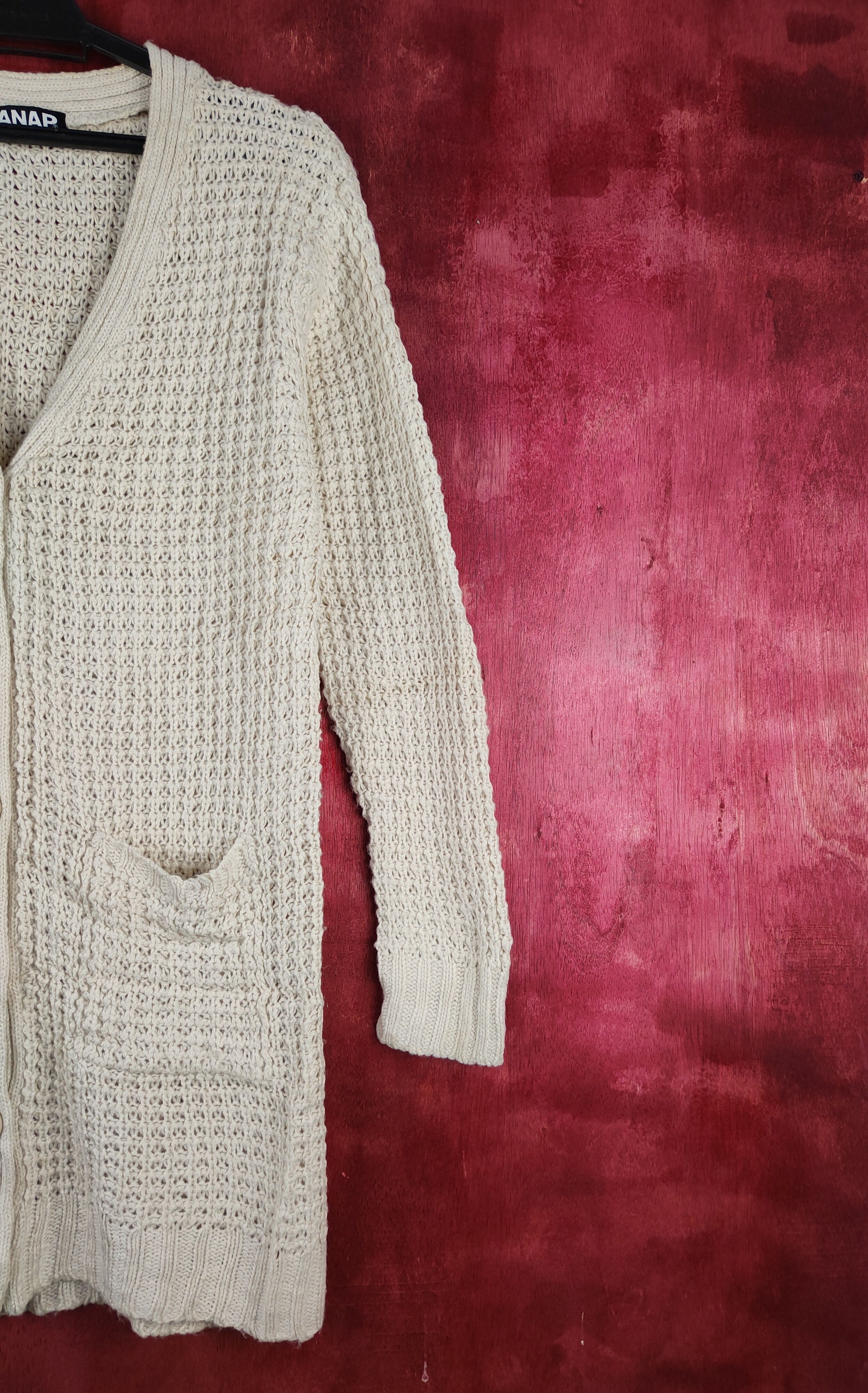 Homespun Knitwear × Japanese Brand Anap Light Brown cable aran isle Knitwear Cardigan #202B Size M / US 6-8 / IT 42-44 - 5 Thumbnail
