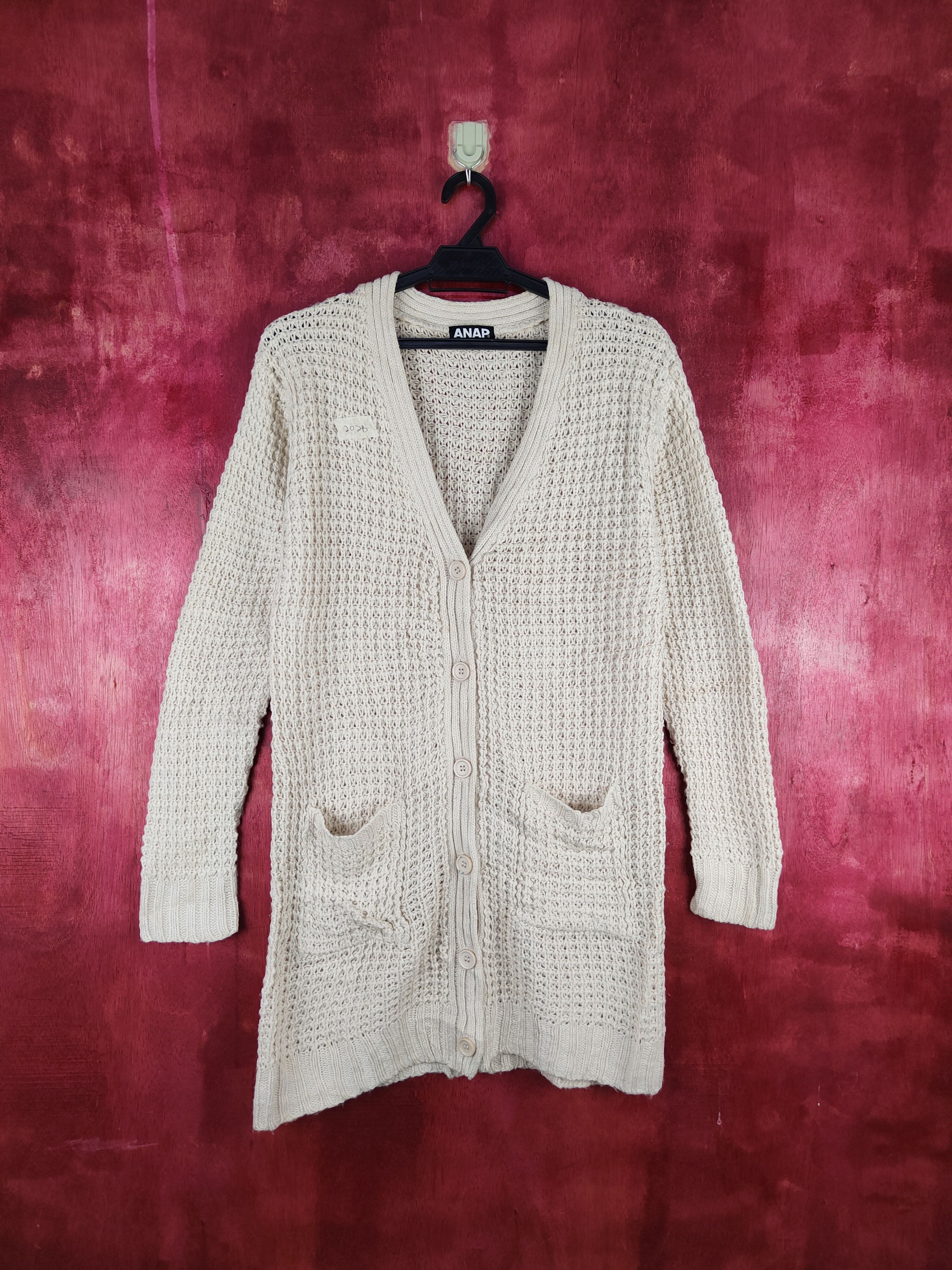 Anap Light Brown cable aran isle Knitwear Cardigan #202B