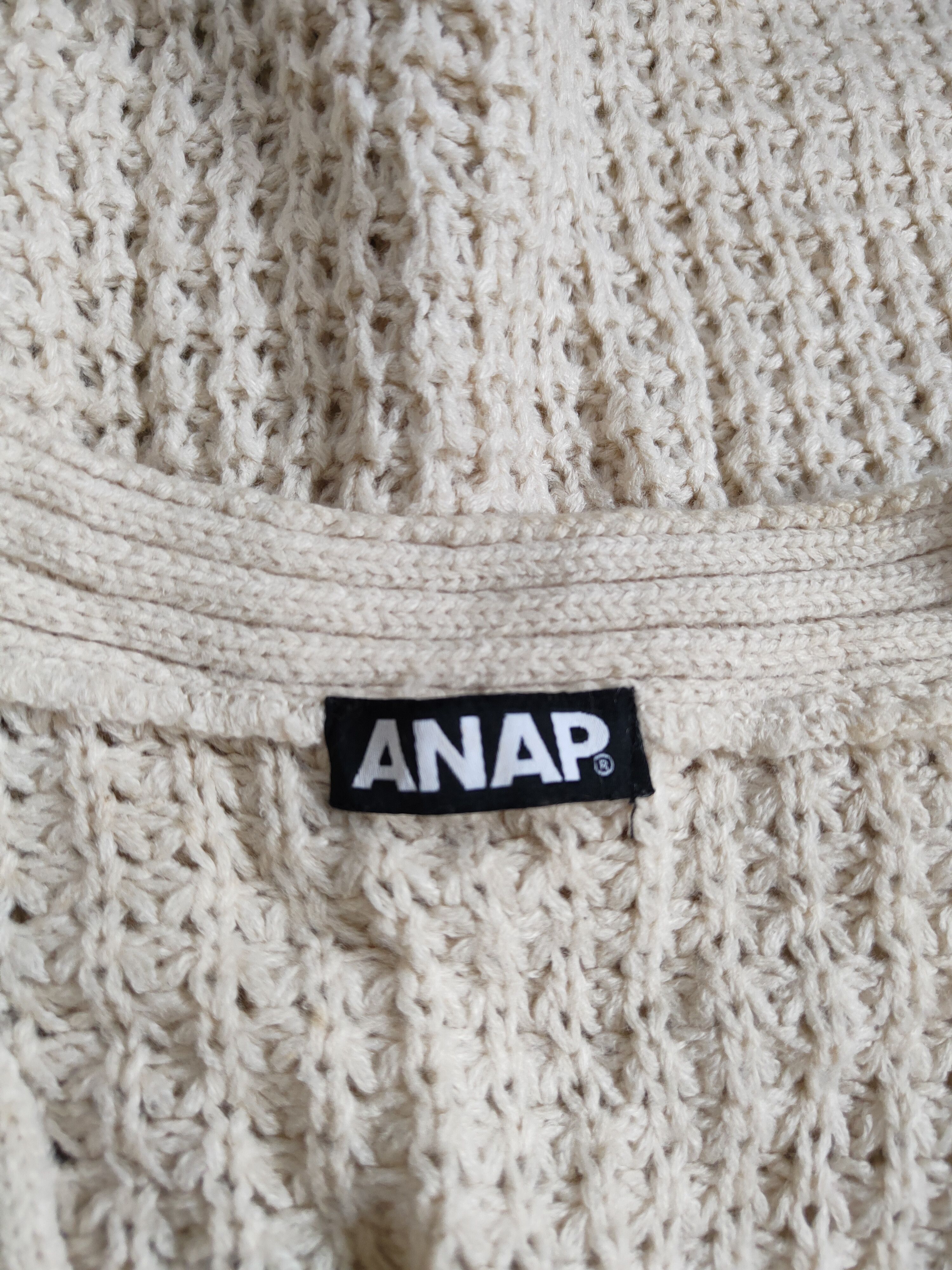 Homespun Knitwear × Japanese Brand Anap Light Brown cable aran isle Knitwear Cardigan #202B Size M / US 6-8 / IT 42-44 - 11 Thumbnail