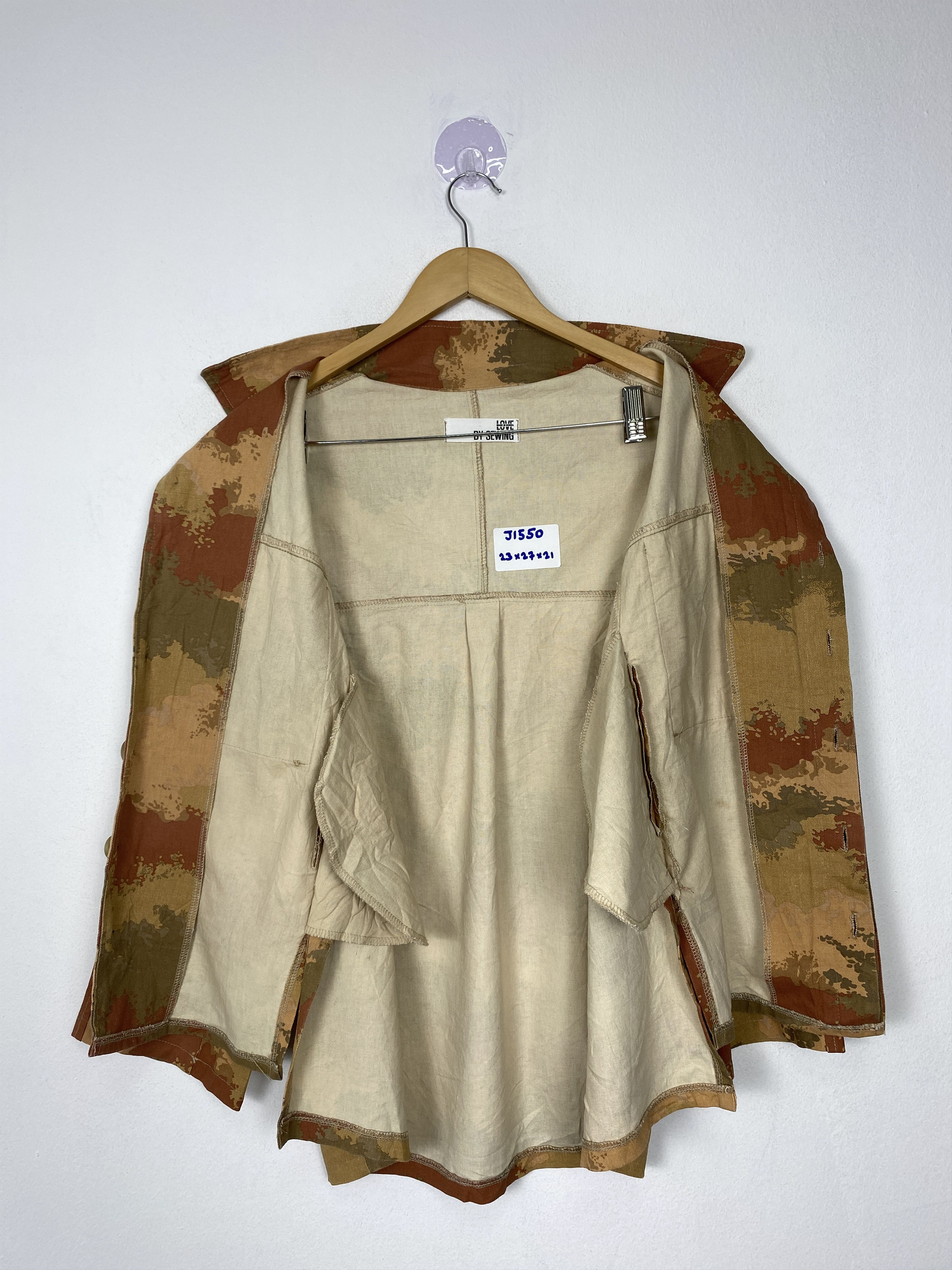 Japanese Brand VIntage Love By Sewing Camo Button Up Jacket J1550 Size US M / EU 48-50 / 2 - 9 Thumbnail