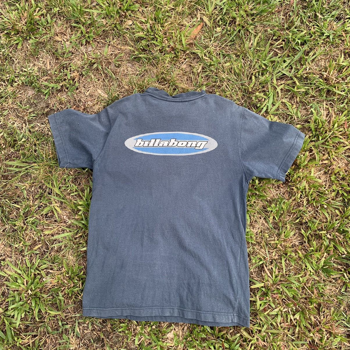 image of Vintage Sun Faded Billabong Australia Surfboards Tshirt in Blue, Men's (Size Small)