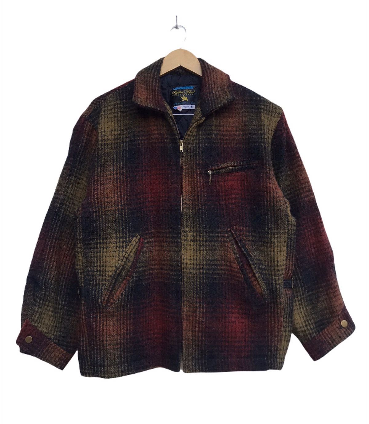 USA製！GOLDEN FLEECE SPIEWAK オンブレチェック Pコート
