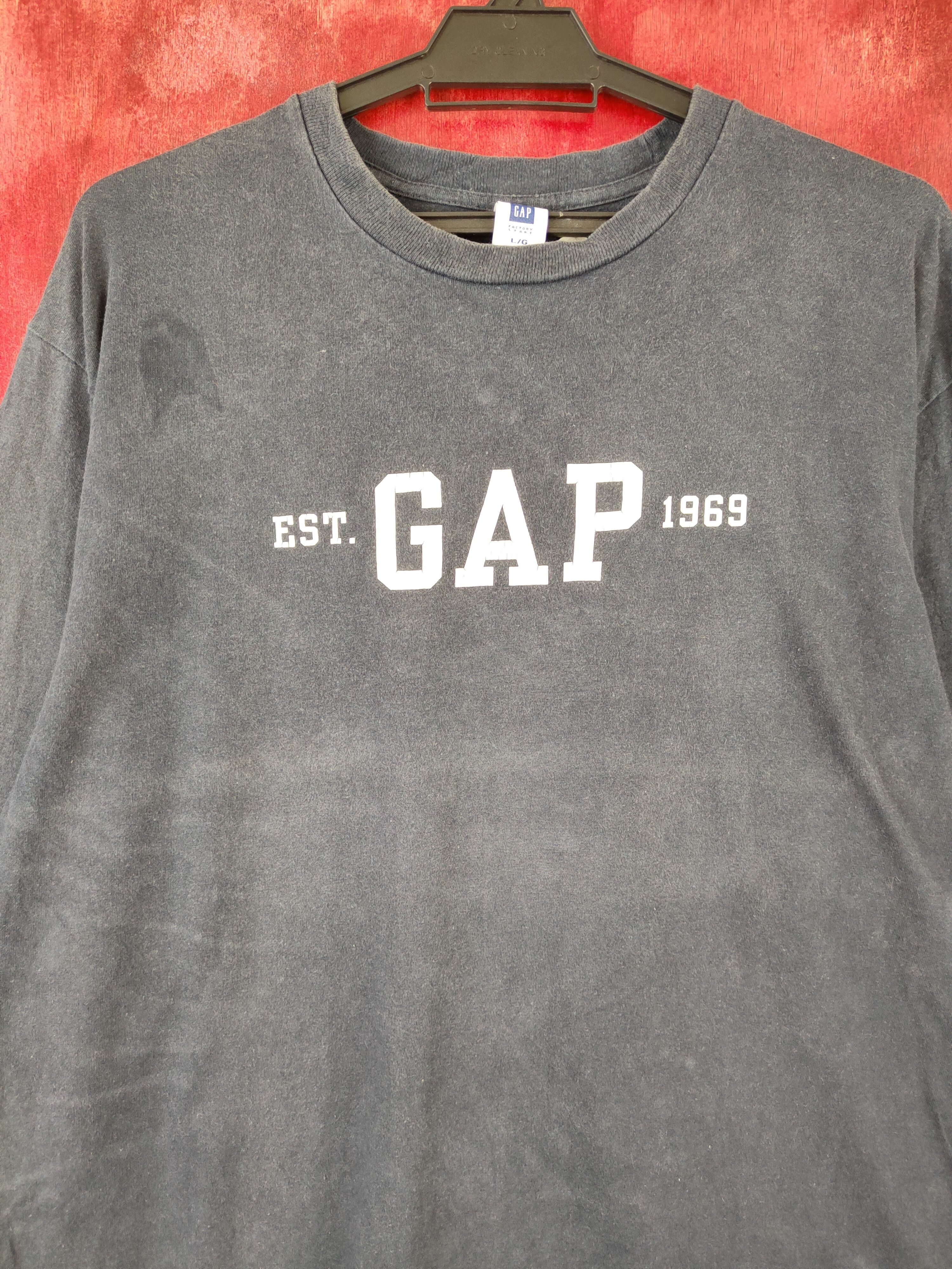 Gap × Vintage GAP Dark Blue Faded sweatshirt vintage kenye west #5559 Size US L / EU 52-54 / 3 - 2 Thumbnail