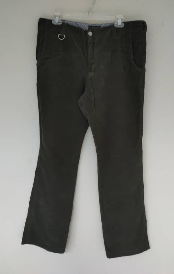 image of Morgan Homme Corduroy Pant in Green, Men's (Size 37)