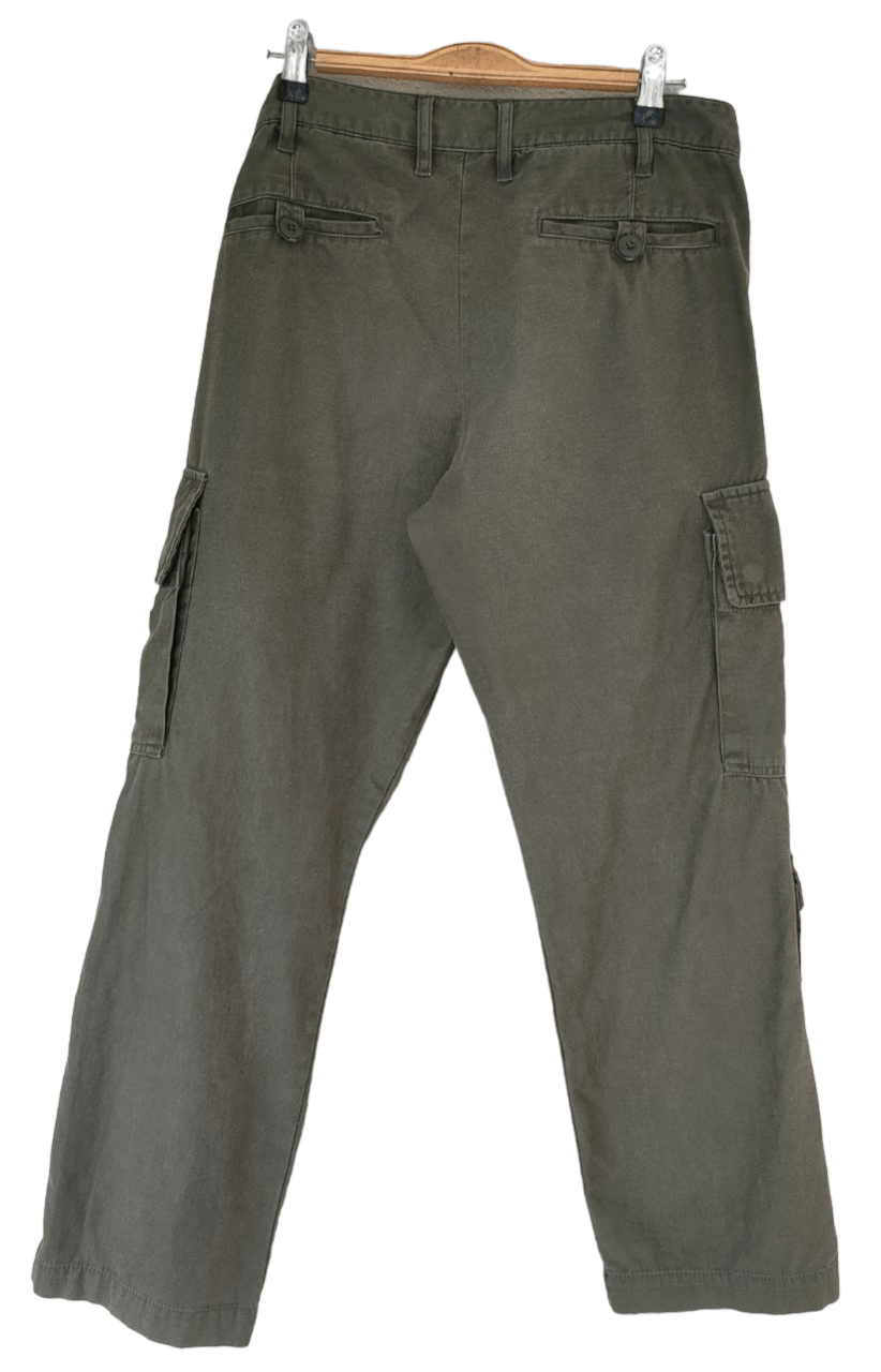 Japanese Brand Back Number Green Army Cargo Pant Size US 30 / EU 46 - 2 Thumbnail
