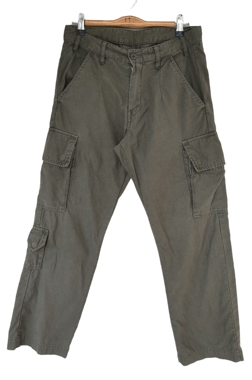 Japanese Brand Back Number Green Army Cargo Pant Size US 30 / EU 46 - 1 Thumbnail