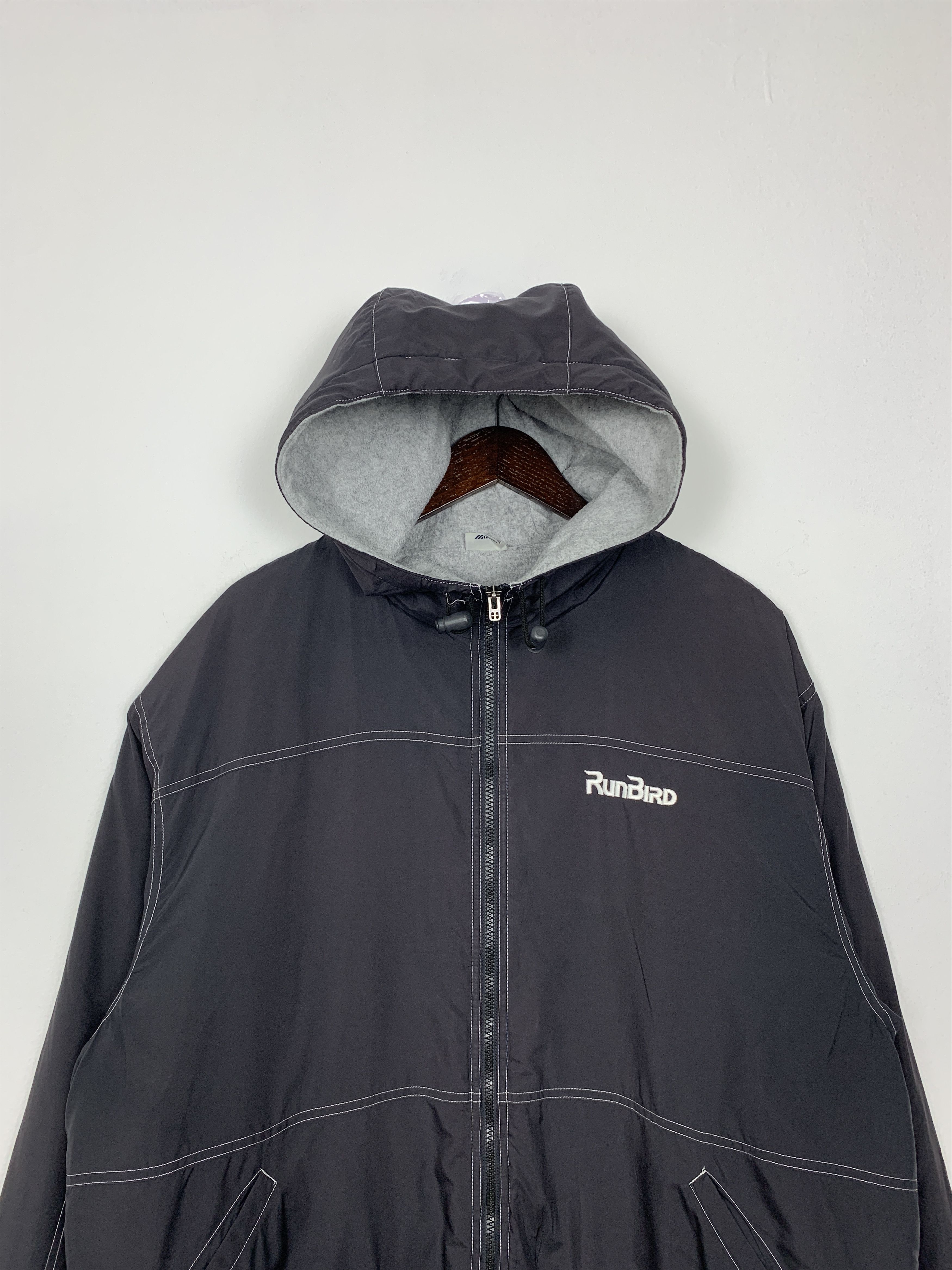 Japanese Brand Vintage Mizuno RunBird Fleece Lining Hoodie Jacket J1071 Size US L / EU 52-54 / 3 - 2 Thumbnail