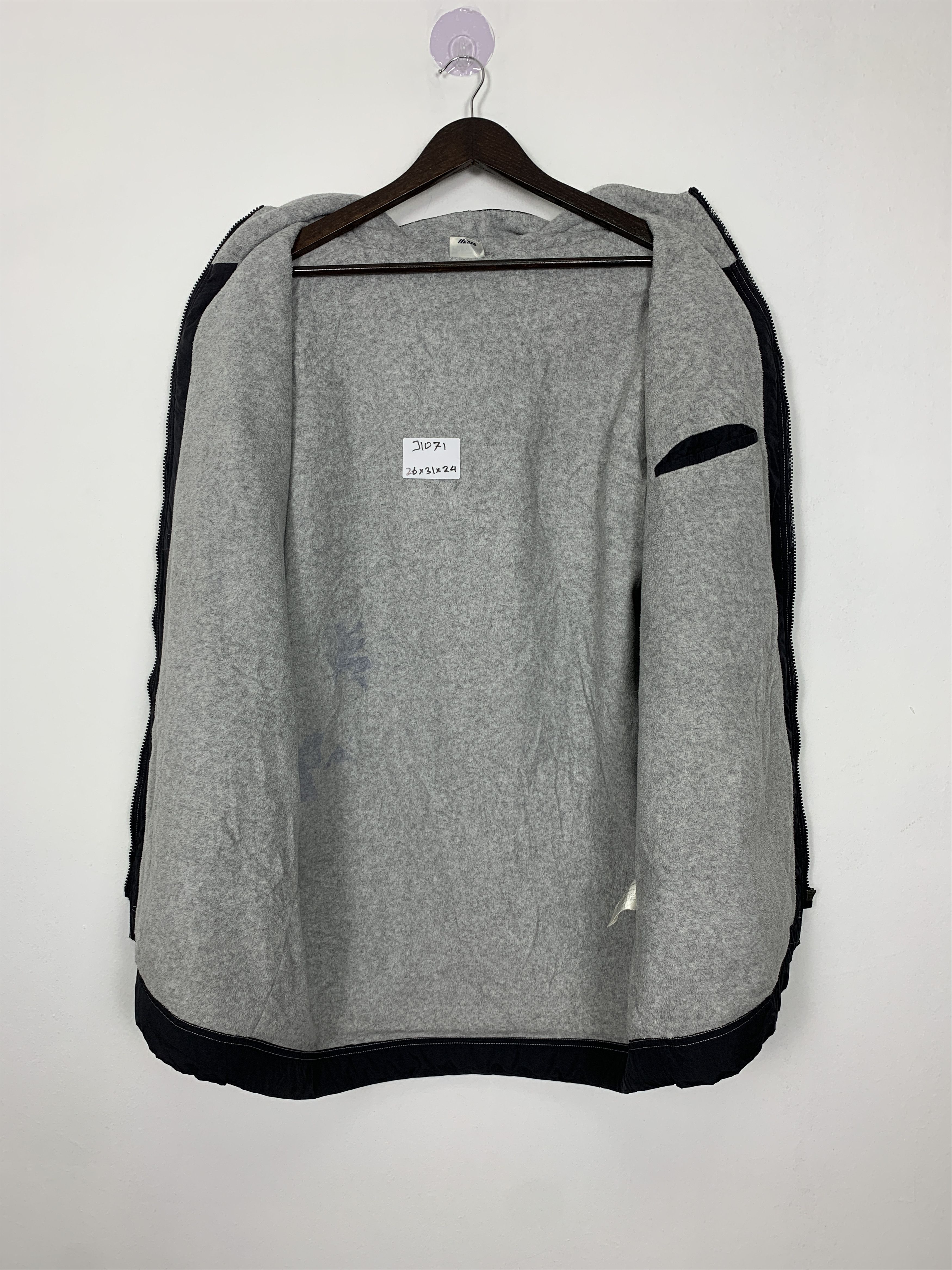 Japanese Brand Vintage Mizuno RunBird Fleece Lining Hoodie Jacket J1071 Size US L / EU 52-54 / 3 - 7 Thumbnail