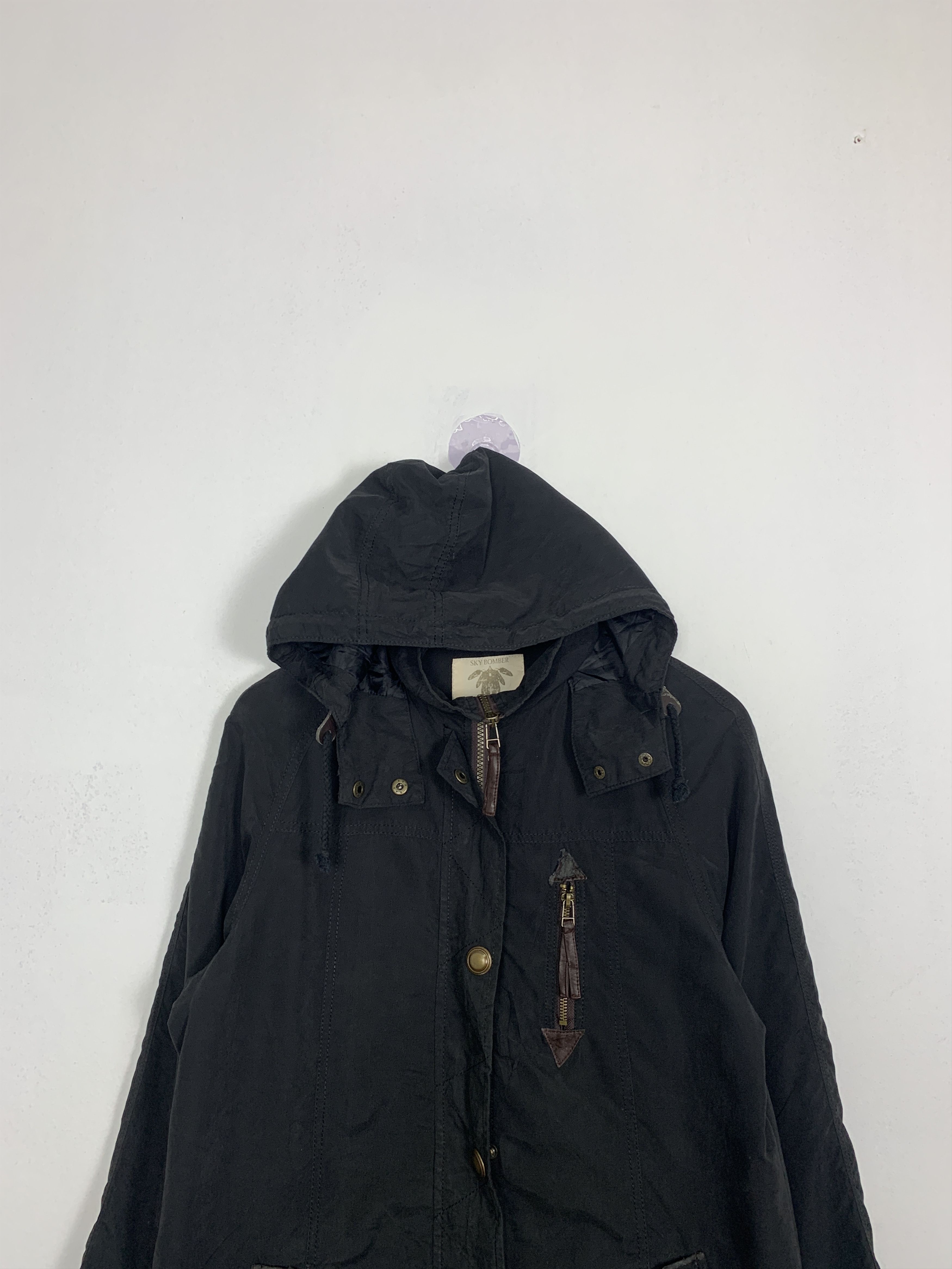 Japanese Brand Vintage Sky Bomber Multi Pocket Hoodie Jacket J0907 Size US S / EU 44-46 / 1 - 2 Thumbnail