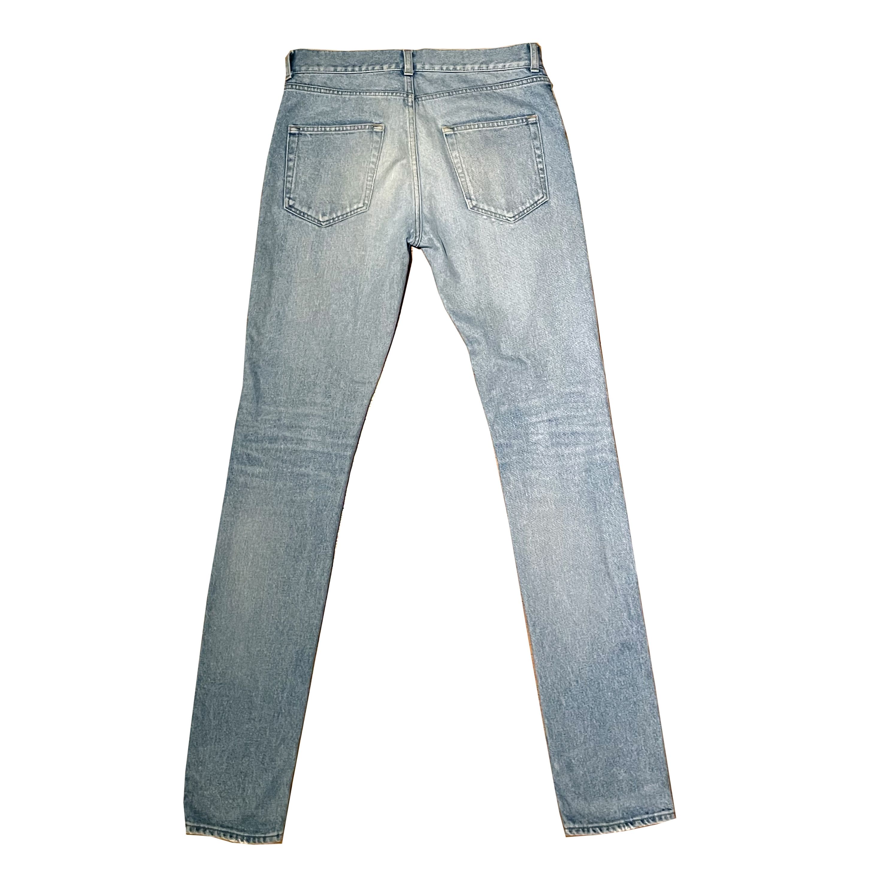 Saint Laurent Paris SAINT LAURENT PARIS D02 WASHED DENIM Size US 30 / EU 46 - 3 Thumbnail