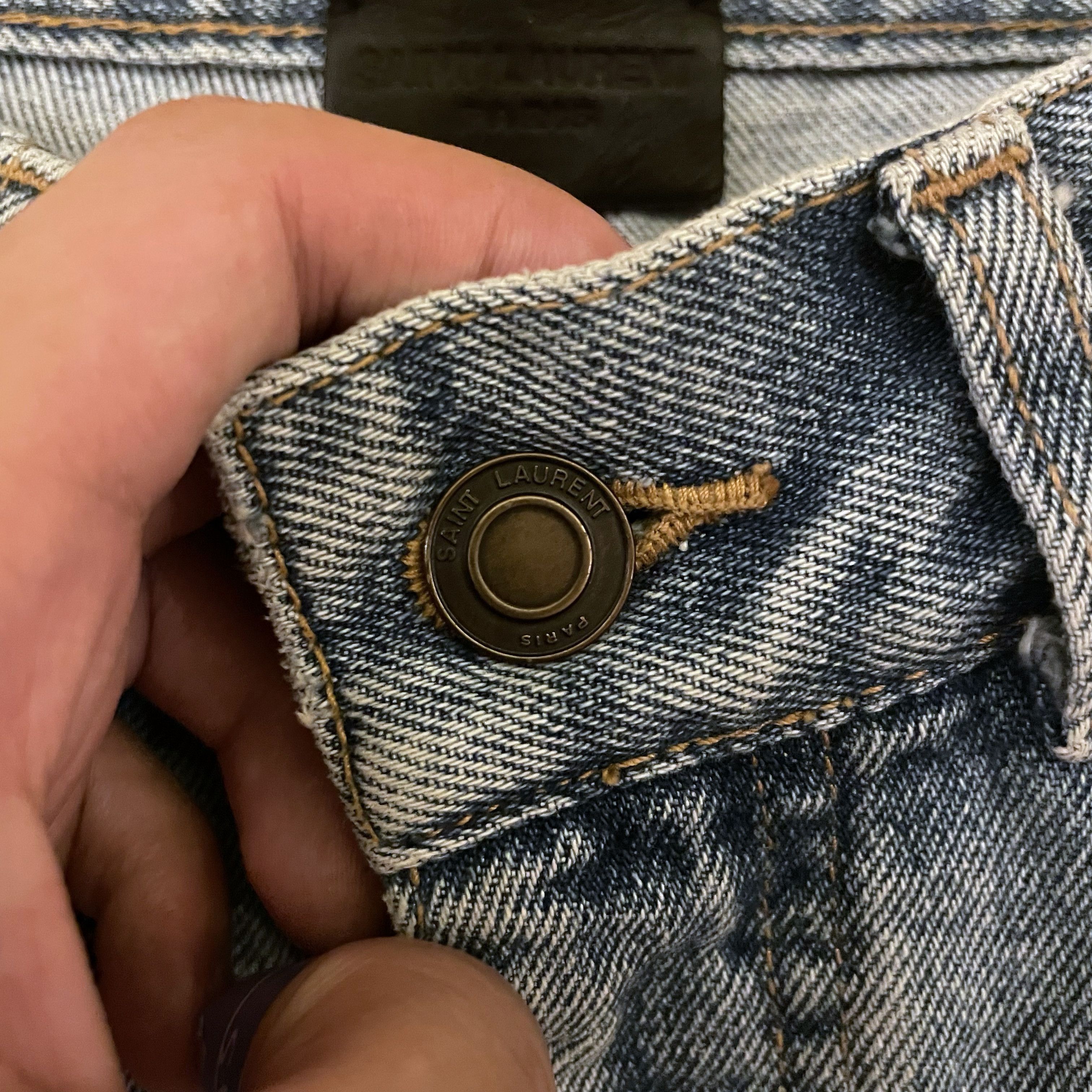 Saint Laurent Paris SAINT LAURENT PARIS D02 WASHED DENIM Size US 30 / EU 46 - 6 Thumbnail