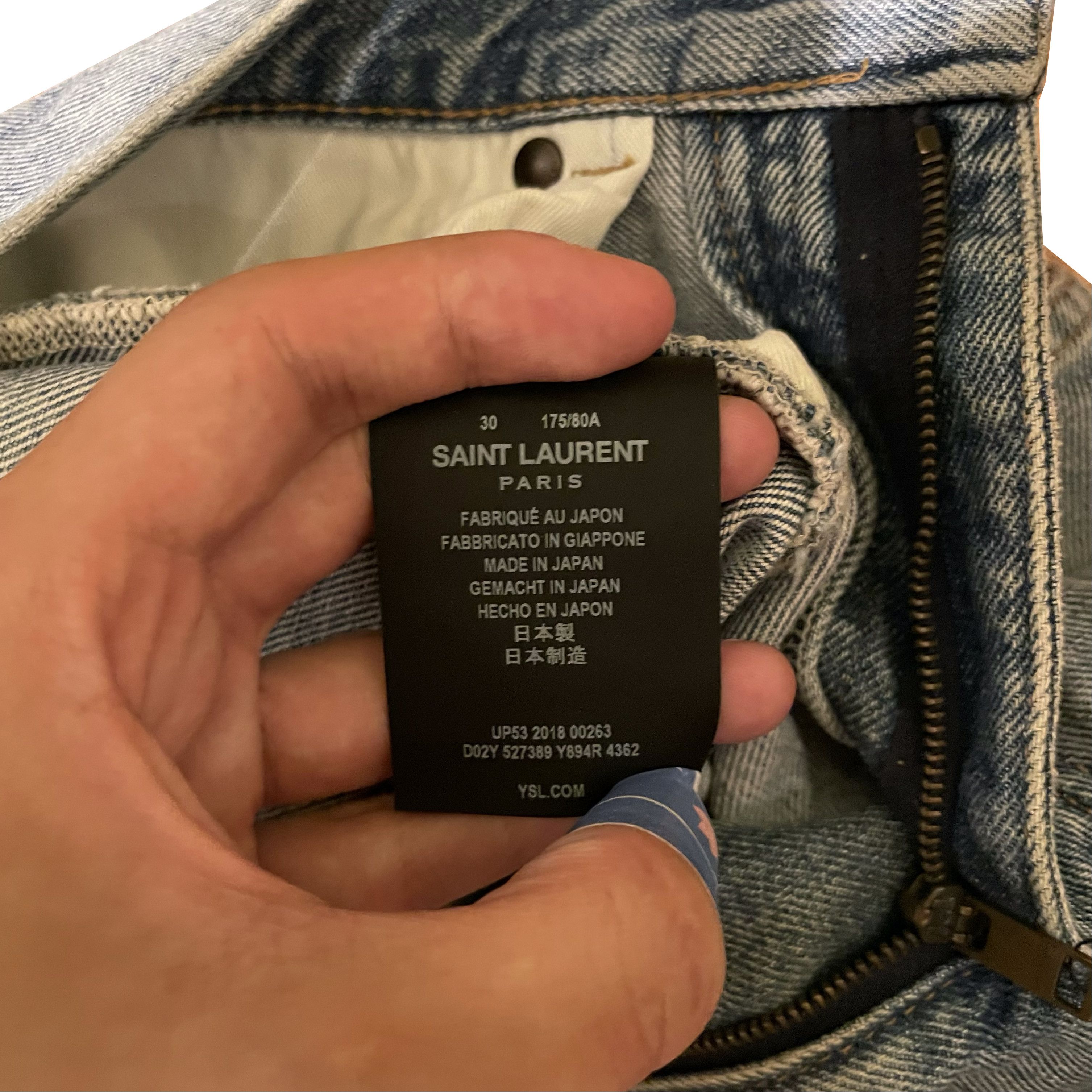 Saint Laurent Paris SAINT LAURENT PARIS D02 WASHED DENIM Size US 30 / EU 46 - 9 Thumbnail