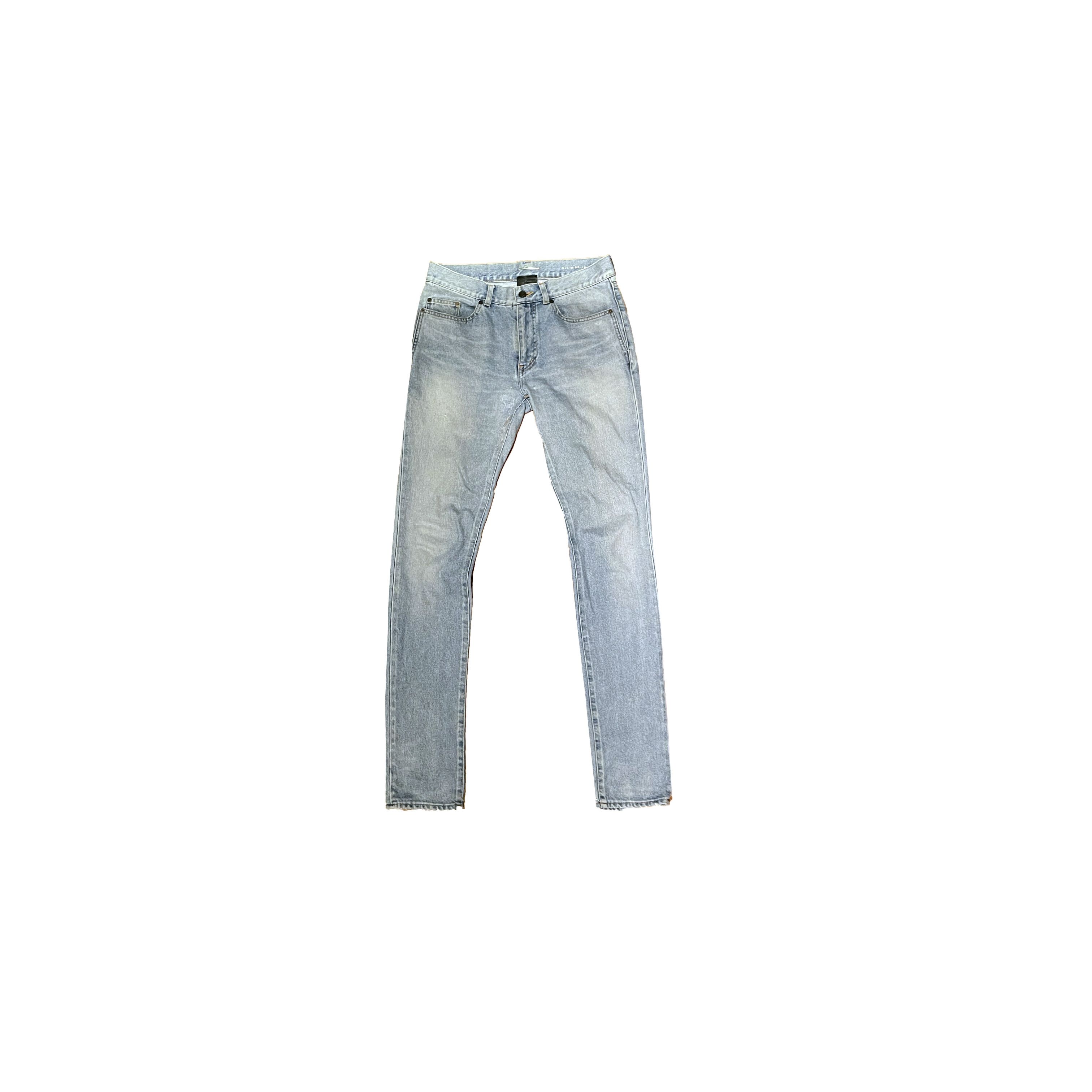 Saint Laurent Paris SAINT LAURENT PARIS D02 WASHED DENIM Size US 30 / EU 46 - 1 Thumbnail