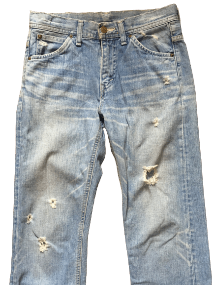 Lee × Vintage Ripped Light Washed Lee jeans Size US 28 / EU 44 - 17 Thumbnail
