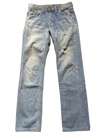 Lee × Vintage Ripped Light Washed Lee jeans Size US 28 / EU 44 - 2 Thumbnail
