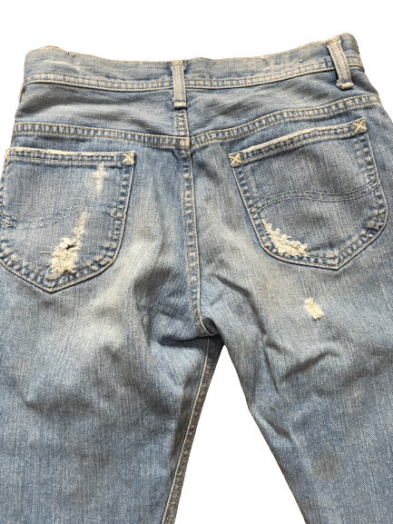 Lee × Vintage Ripped Light Washed Lee jeans Size US 28 / EU 44 - 18 Thumbnail