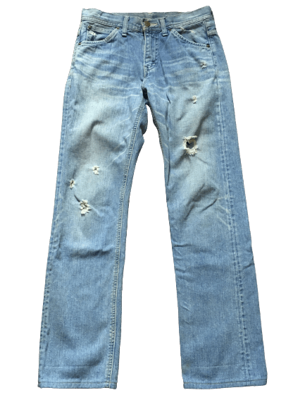 Lee × Vintage Ripped Light Washed Lee jeans Size US 28 / EU 44 - 3 Thumbnail