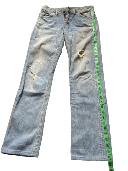 Lee × Vintage Ripped Light Washed Lee jeans Size US 28 / EU 44 - 7 Thumbnail