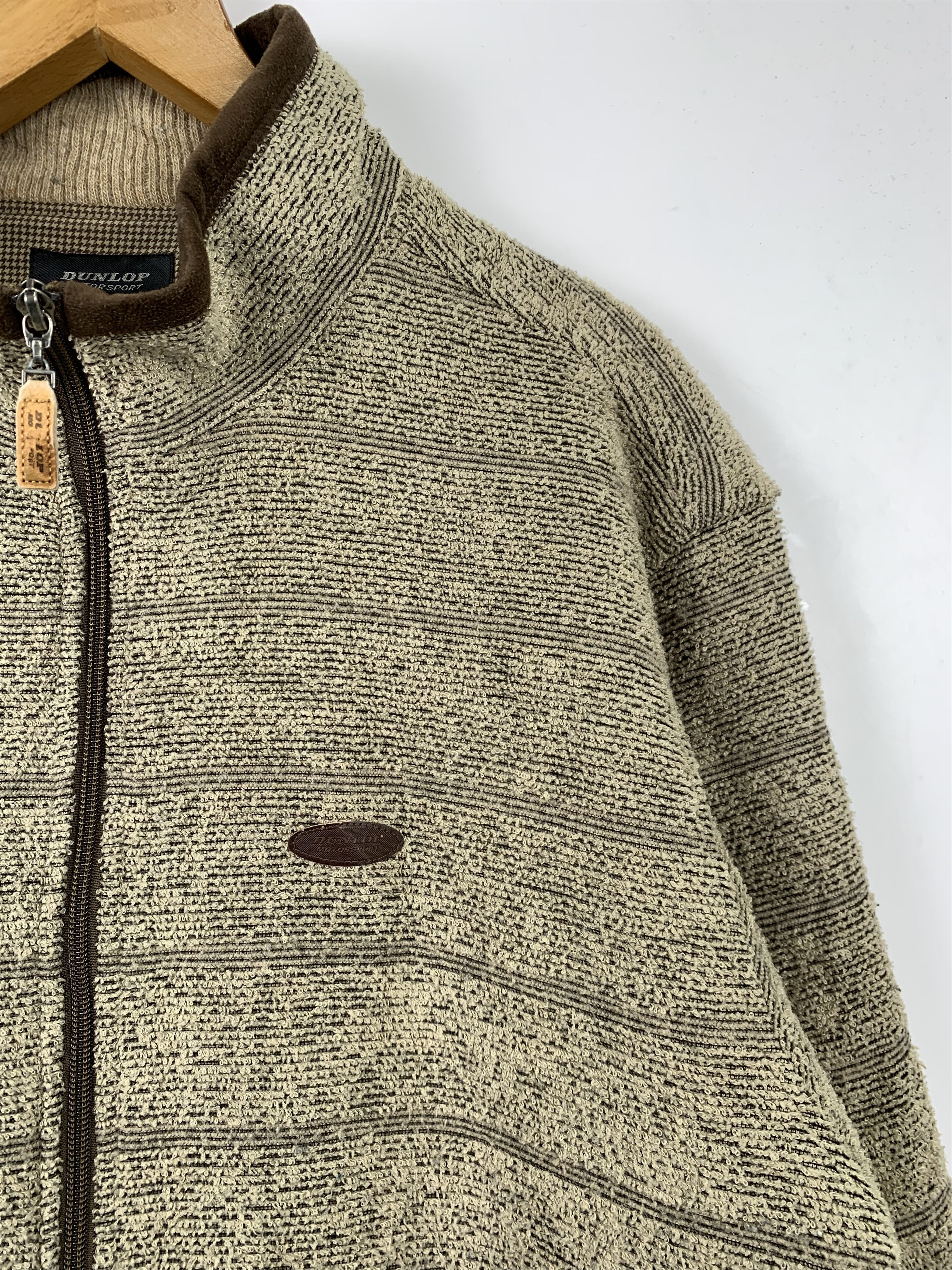 Dunlop Vintage Dunlop Fleece Jacket J0326 Size US XL / EU 56 / 4 - 4 Thumbnail
