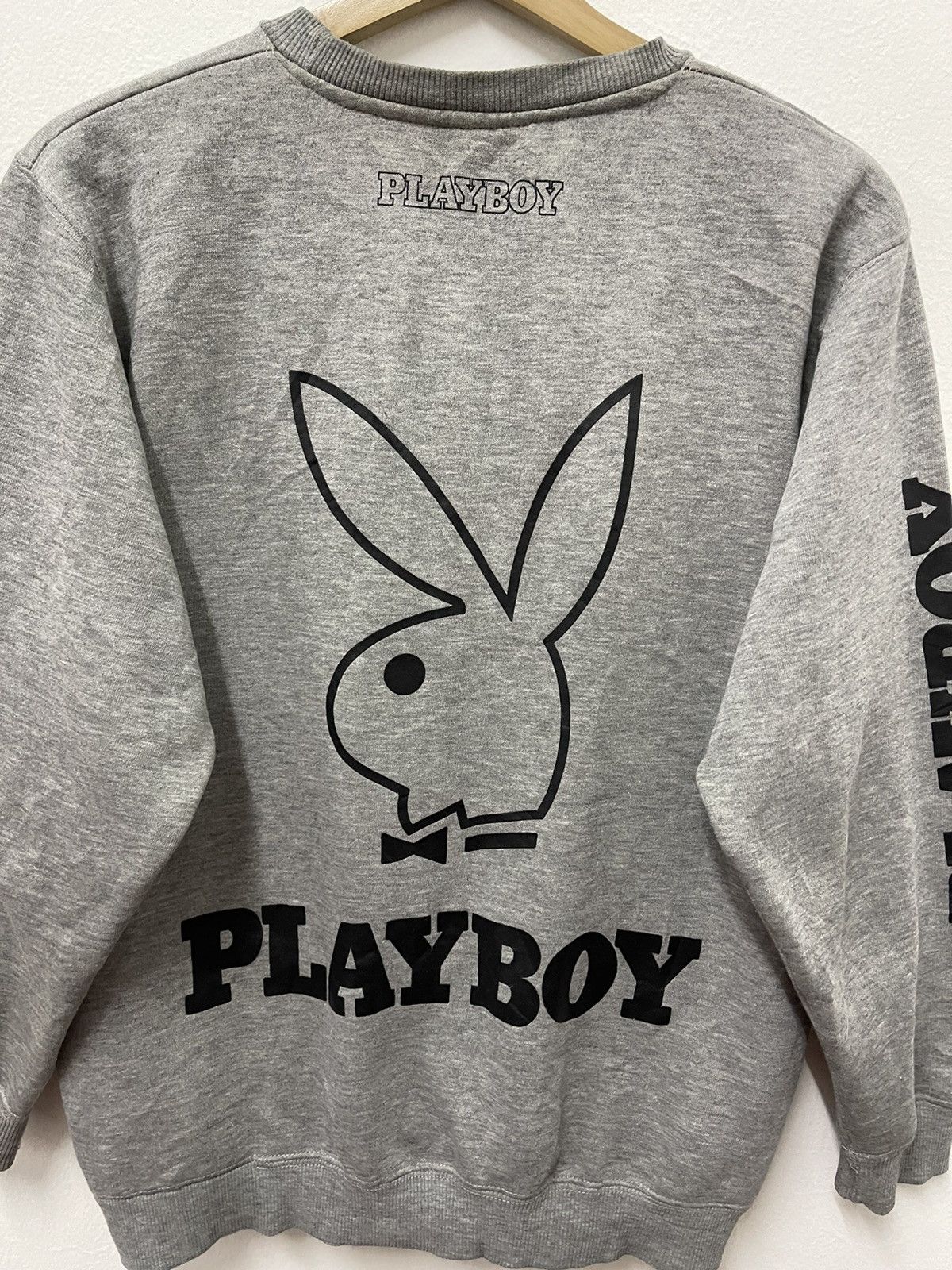 Japanese Brand × Playboy × Vintage Vintage Play Boy Big Logo Printed Sweatshirt Size US M / EU 48-50 / 2 - 2 Thumbnail