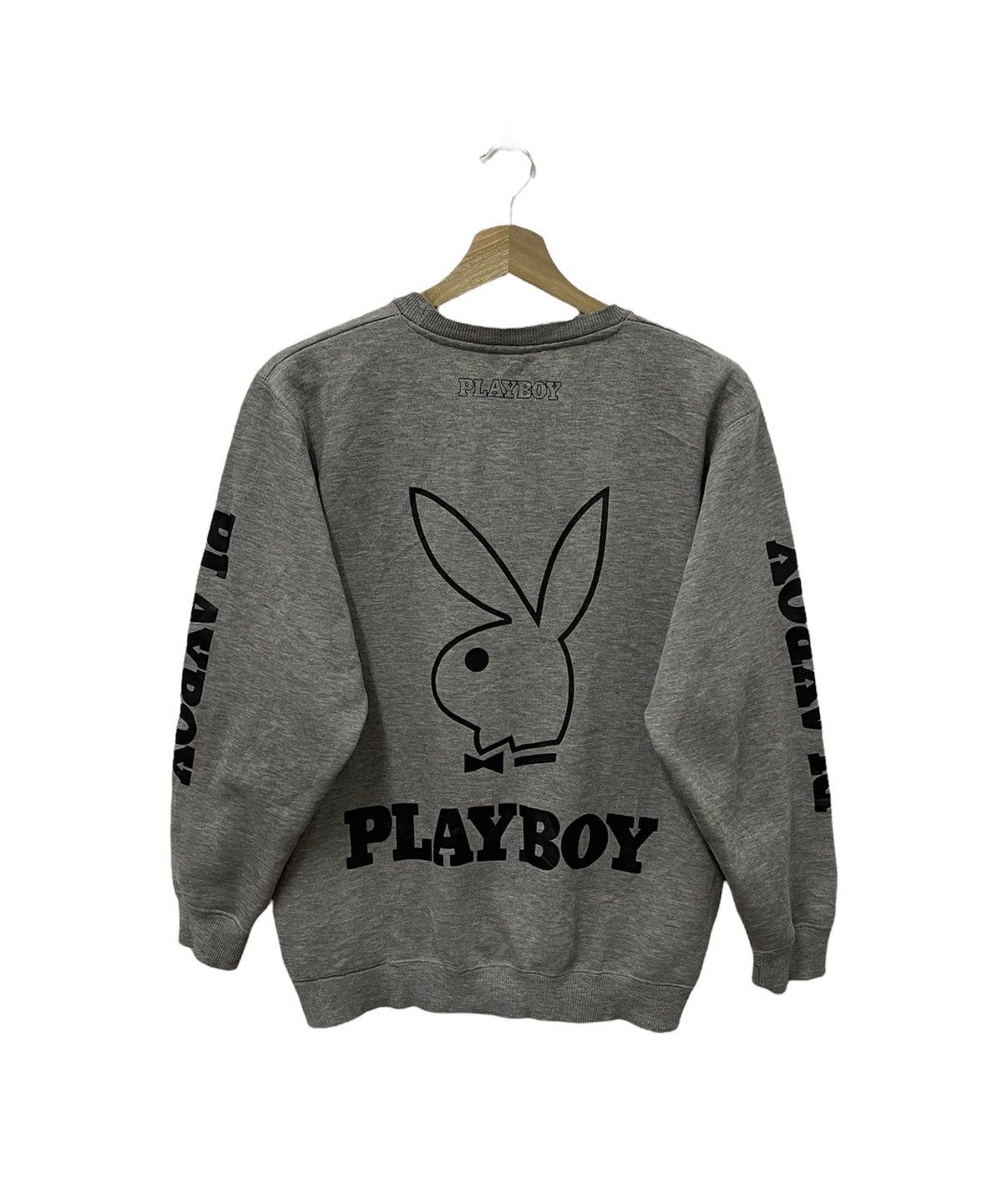 Japanese Brand × Playboy × Vintage Vintage Play Boy Big Logo Printed Sweatshirt Size US M / EU 48-50 / 2 - 1 Thumbnail