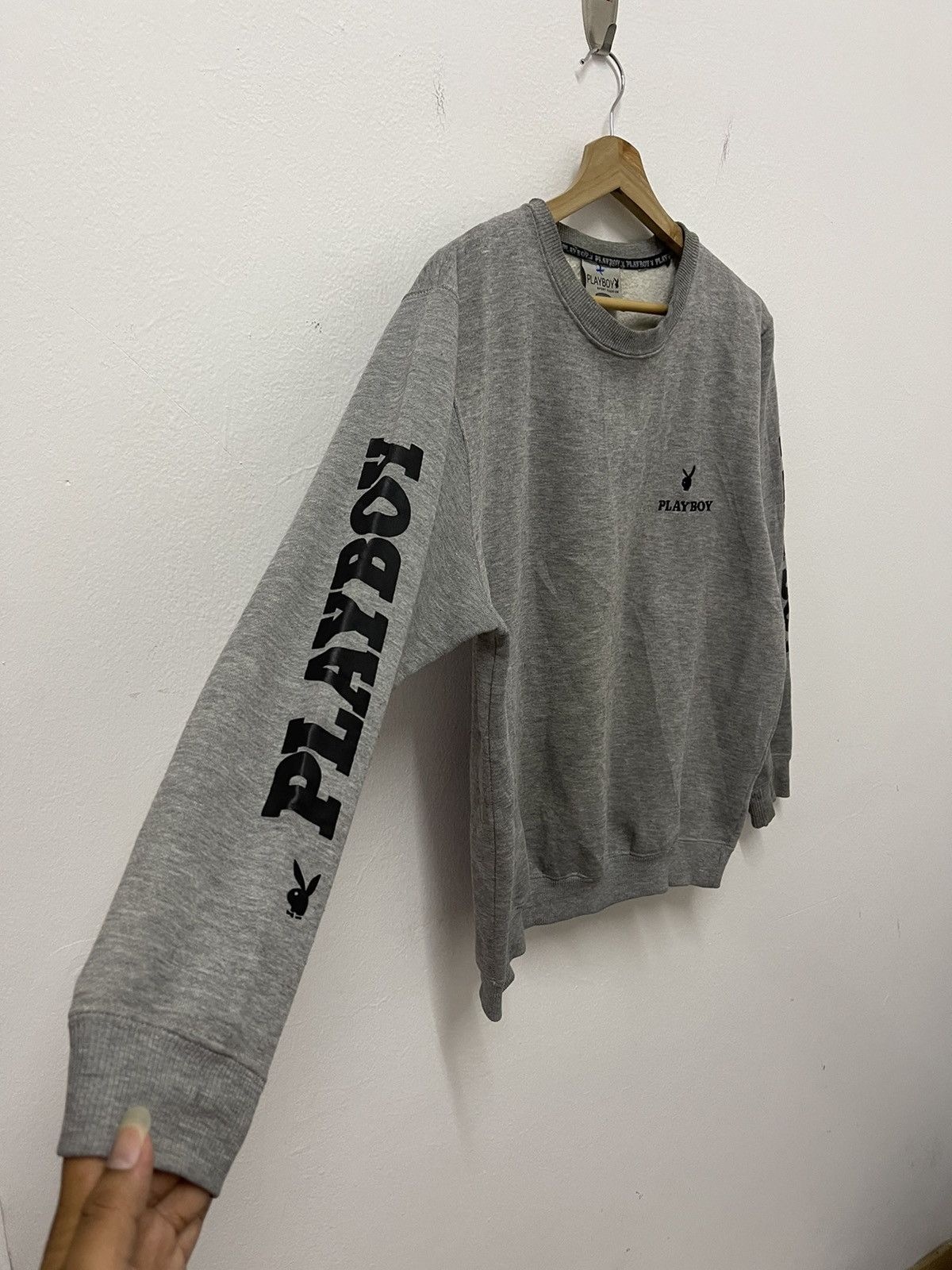 Japanese Brand × Playboy × Vintage Vintage Play Boy Big Logo Printed Sweatshirt Size US M / EU 48-50 / 2 - 5 Thumbnail