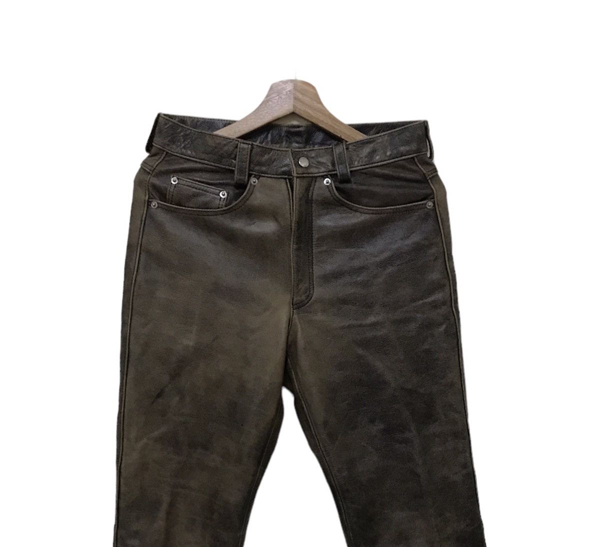 Genuine Leather × Japanese Brand Vintage Japanese Paco Leather Pants Size US 30 / EU 46 - 2 Thumbnail