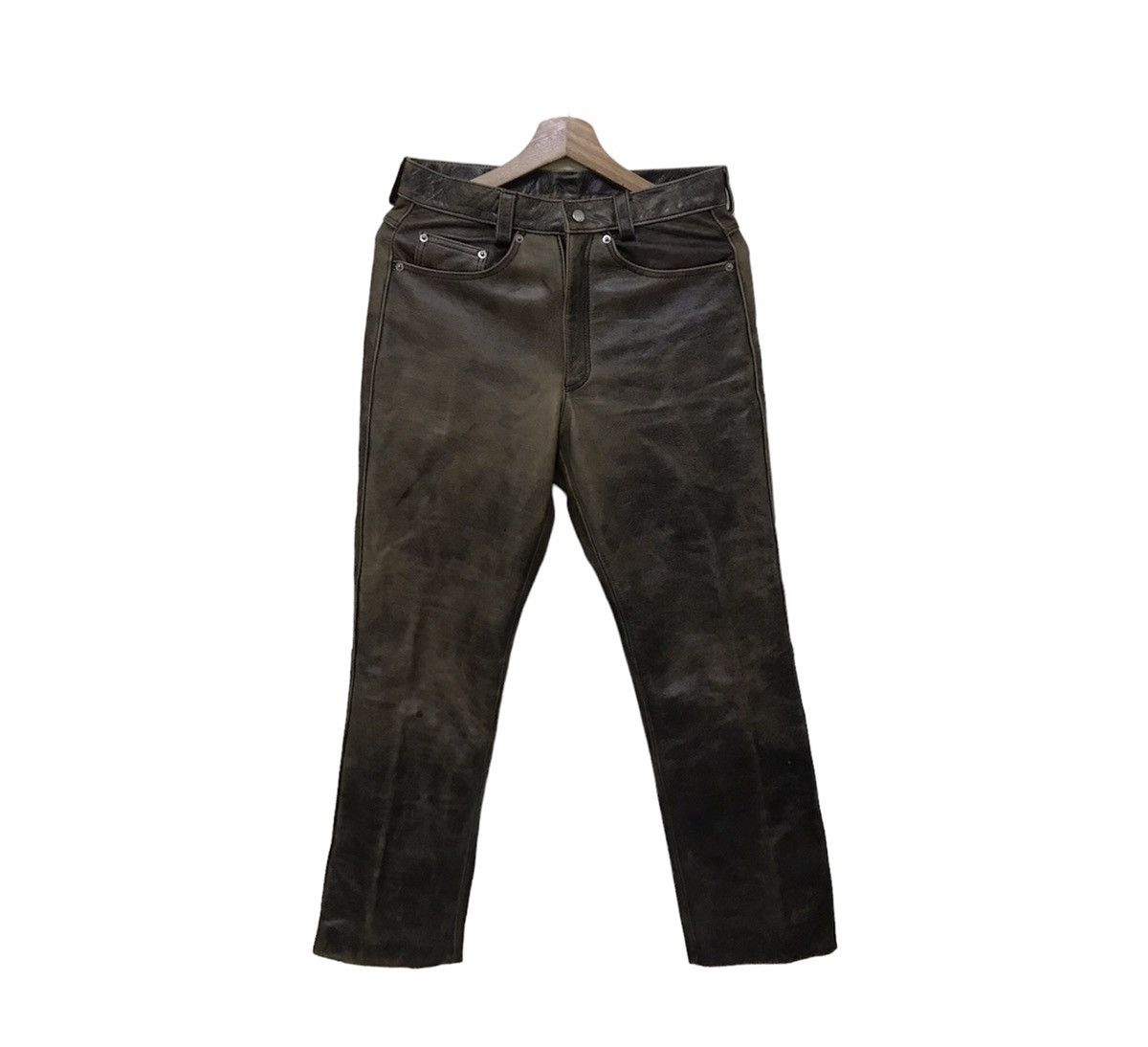 Genuine Leather × Japanese Brand Vintage Japanese Paco Leather Pants Size US 30 / EU 46 - 3 Thumbnail