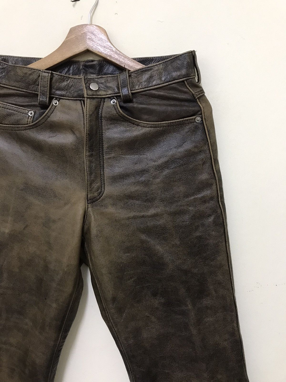 Genuine Leather × Japanese Brand Vintage Japanese Paco Leather Pants Size US 30 / EU 46 - 7 Thumbnail