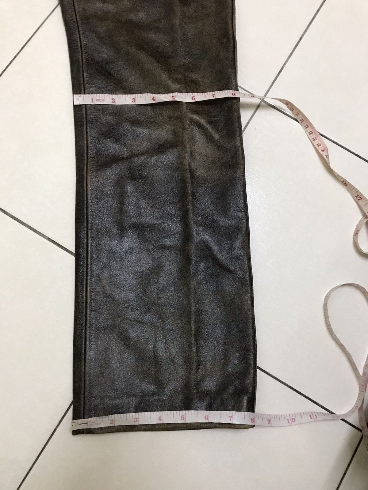 Genuine Leather × Japanese Brand Vintage Japanese Paco Leather Pants Size US 30 / EU 46 - 12 Thumbnail