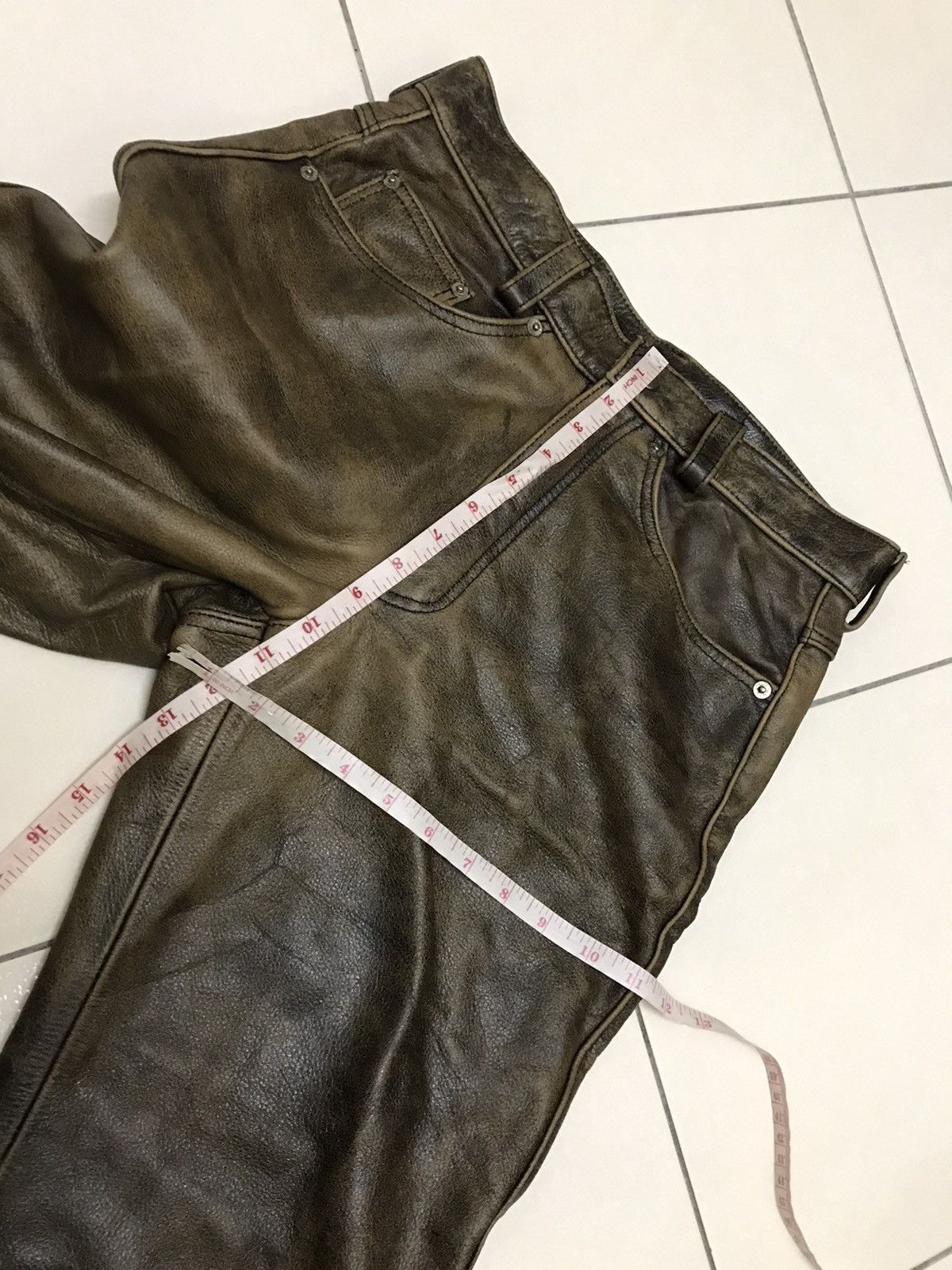 Genuine Leather × Japanese Brand Vintage Japanese Paco Leather Pants Size US 30 / EU 46 - 10 Thumbnail