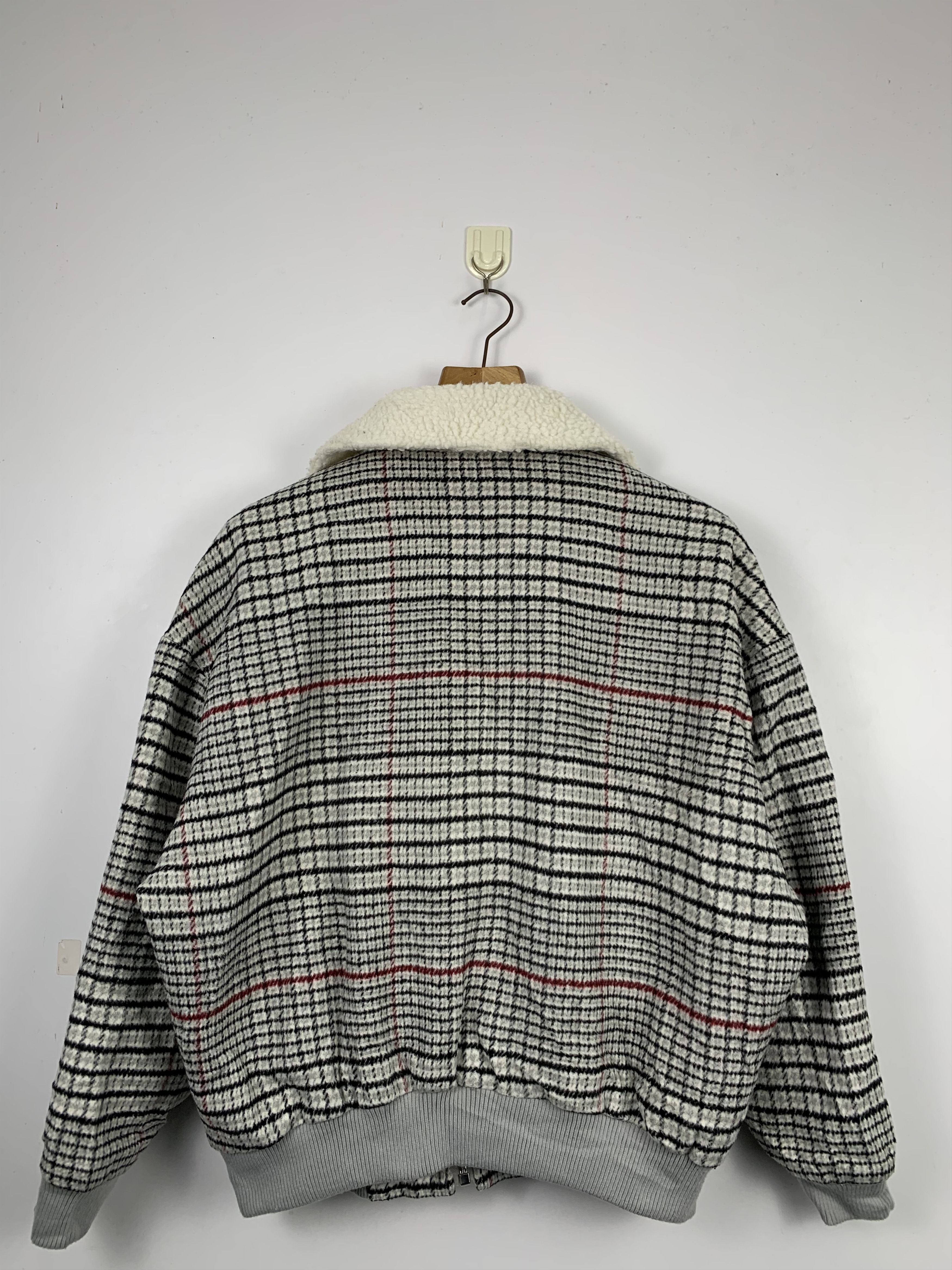 Majestic Vintage MAJESTIC LEGON Checkered Wool Bomber Jacket J0354 Size US L / EU 52-54 / 3 - 7 Thumbnail