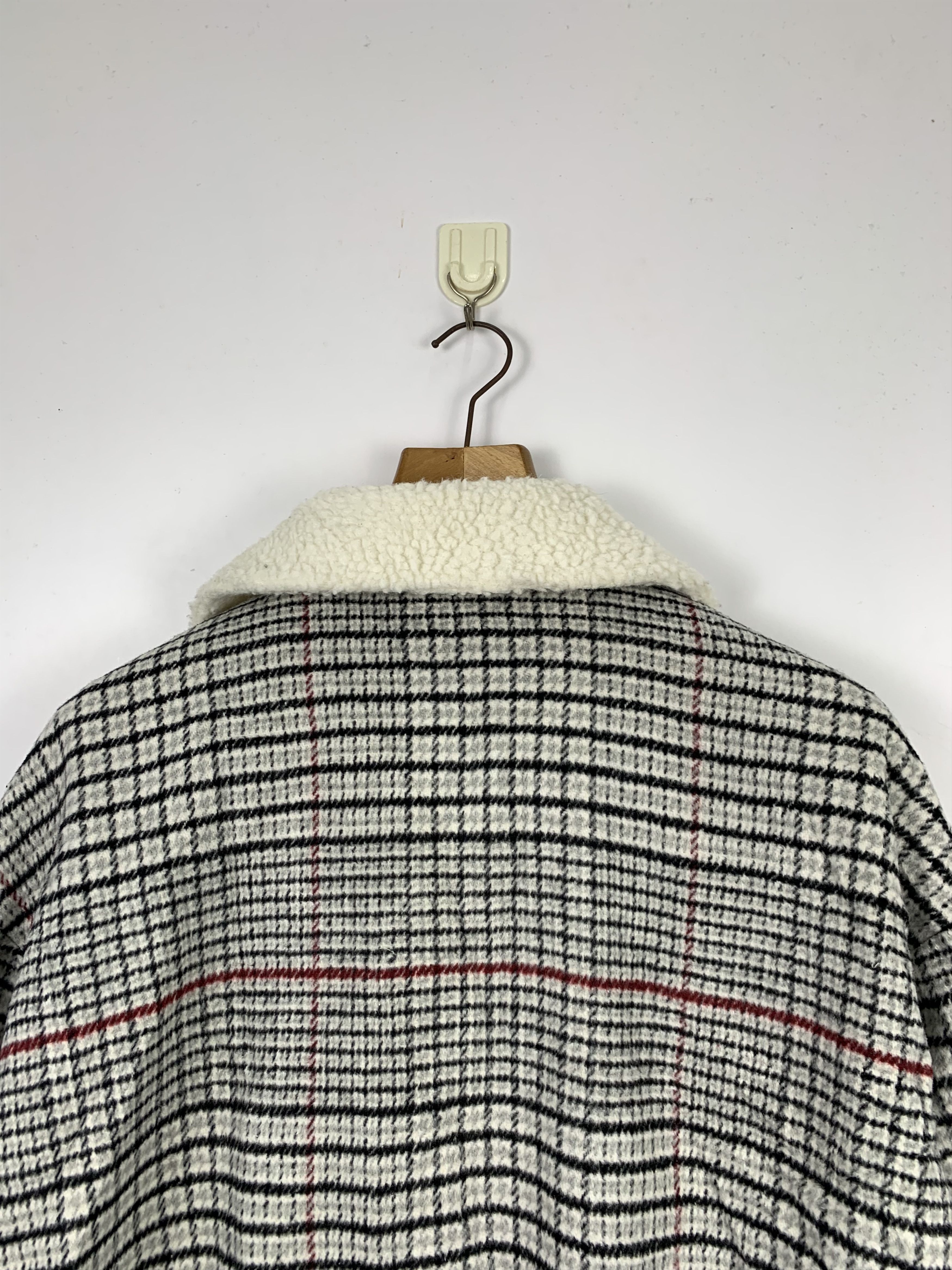 Majestic Vintage MAJESTIC LEGON Checkered Wool Bomber Jacket J0354 Size US L / EU 52-54 / 3 - 8 Thumbnail