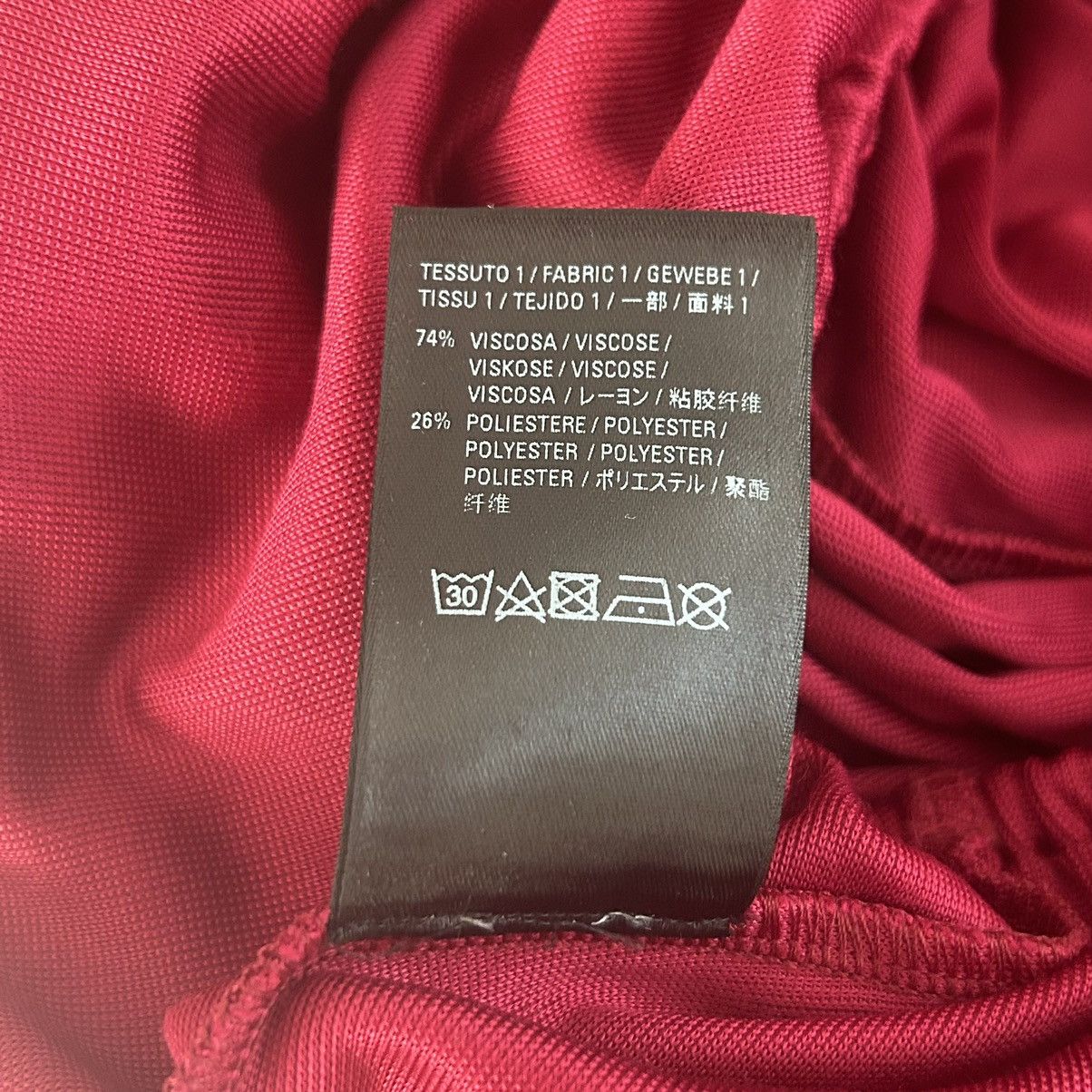 Balenciaga Draped High Neck Jumpsuit Size 36FR/4US Red Size 26" / US 2 / IT 38 - 8 Thumbnail