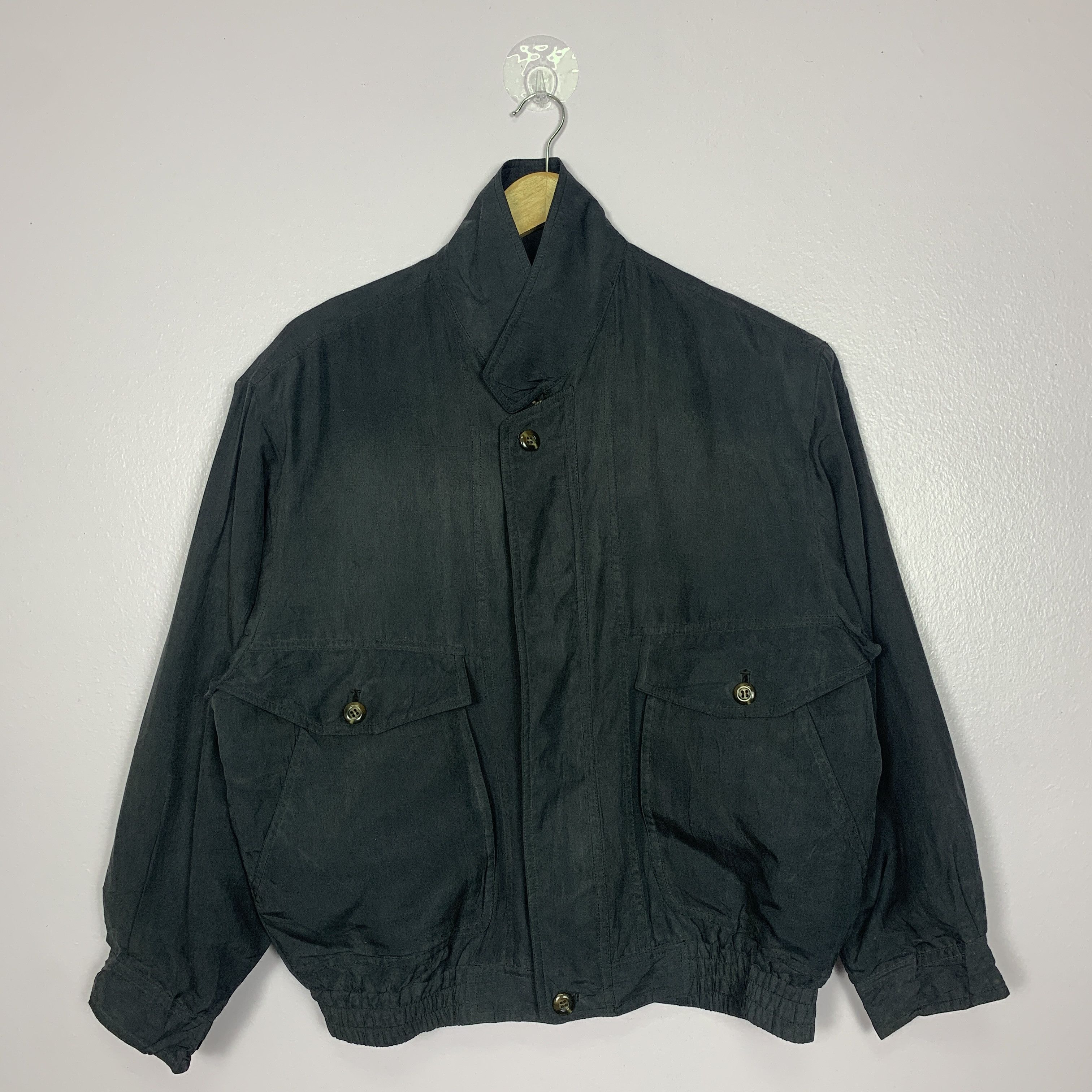 Japanese Brand Vintage ALAIN DELON Zip Up Button Jacket J0253 Size US M / EU 48-50 / 2 - 1 Thumbnail