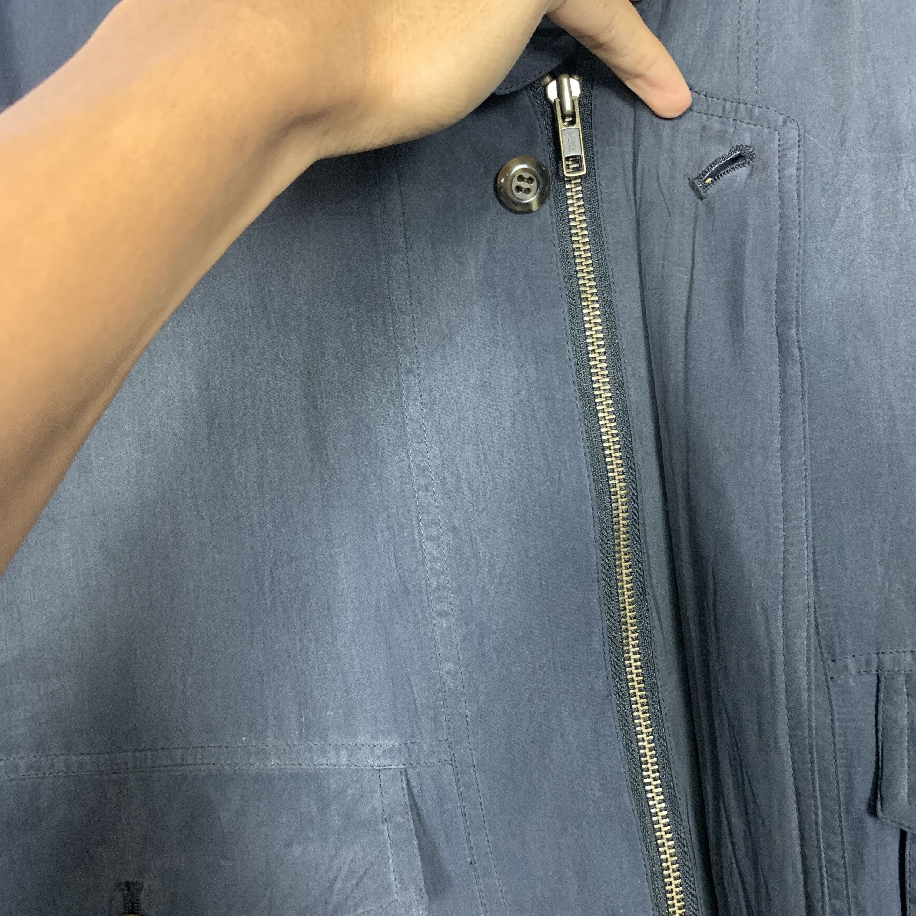 Japanese Brand Vintage ALAIN DELON Zip Up Button Jacket J0253 Size US M / EU 48-50 / 2 - 7 Thumbnail