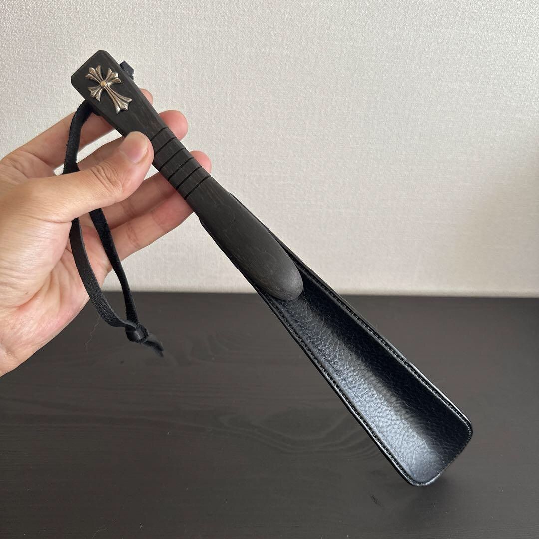 image of Chrome Hearts Ch Ebony Shoehorn in Brown, Men's
