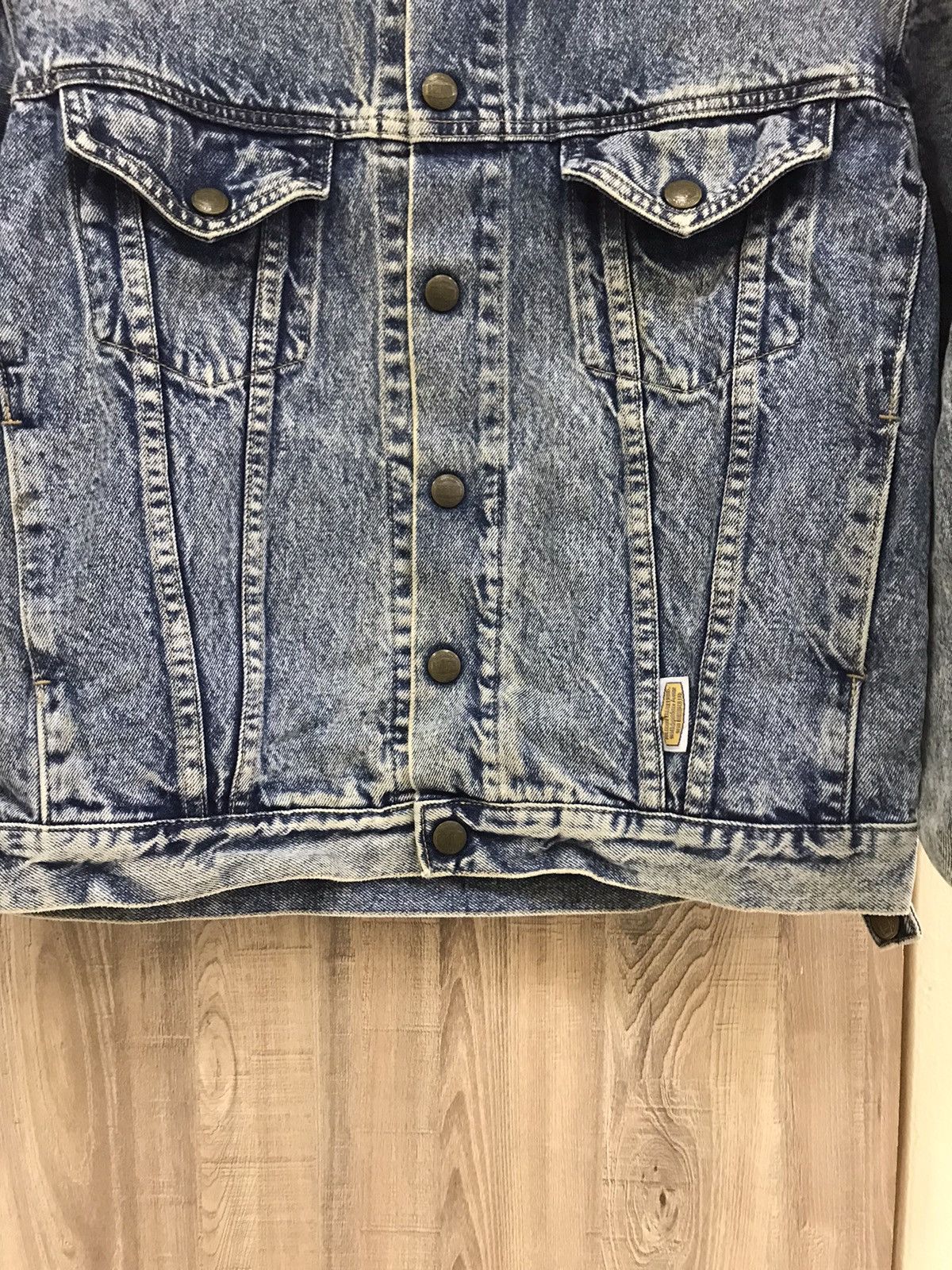 Vintage Vintage 90’s 🔥 Bobson Distressed Denim Jacket Size US M / EU 48-50 / 2 - 13 Thumbnail